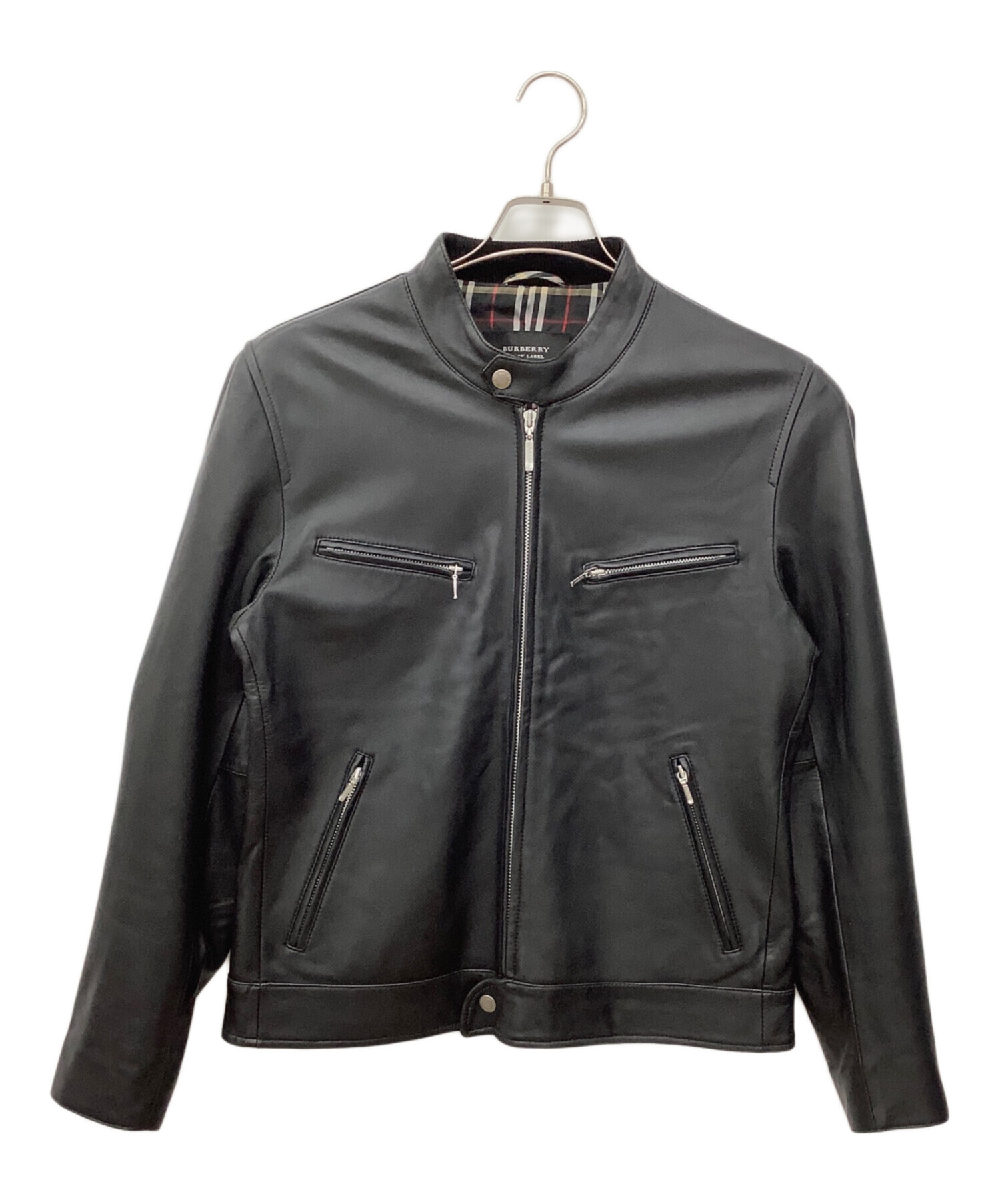 中古品】バーバリーブラックレーベル レザージャケット