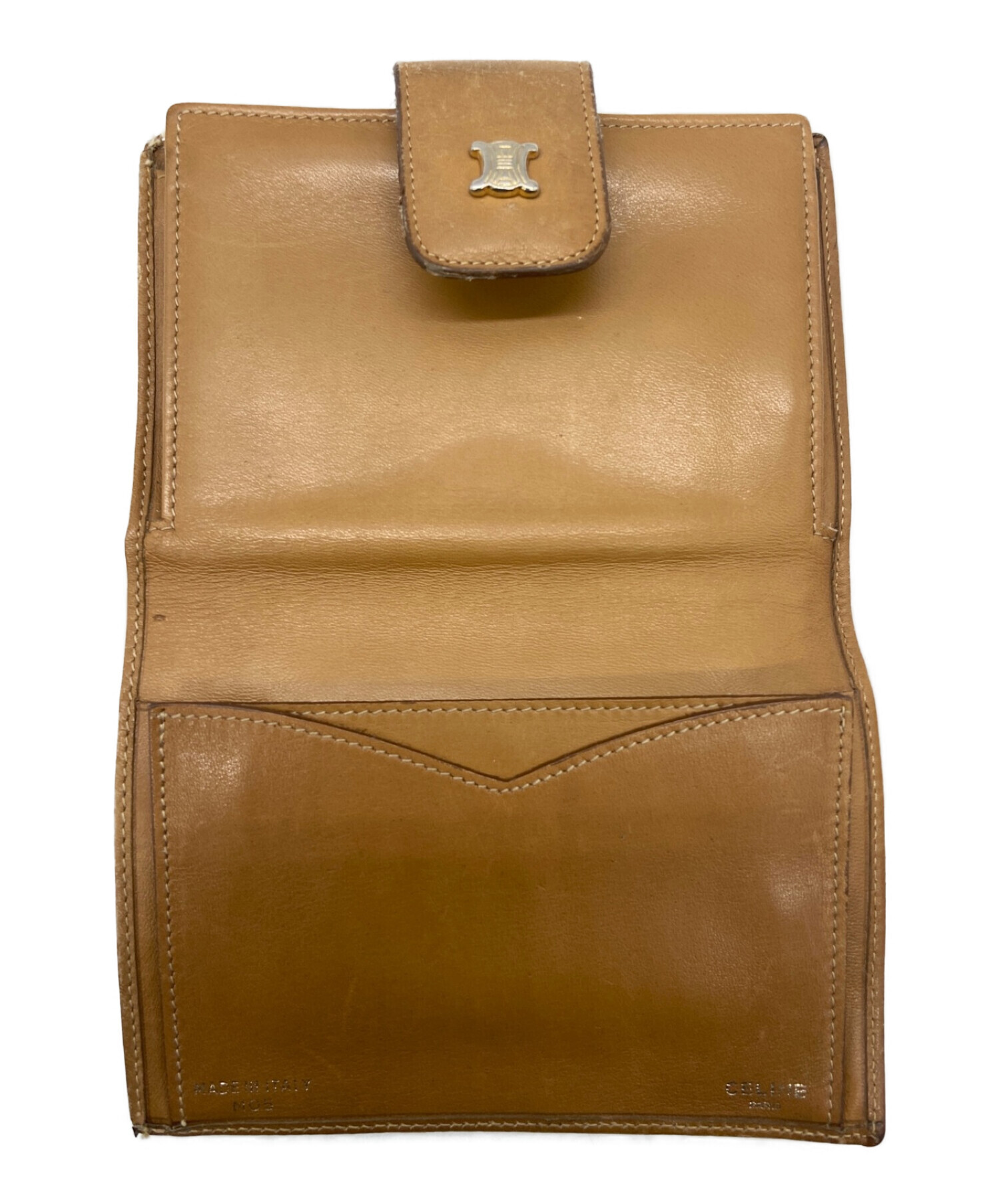 中古・古着通販】CELINE (セリーヌ) 2つ折り財布 ブラウン｜ブランド