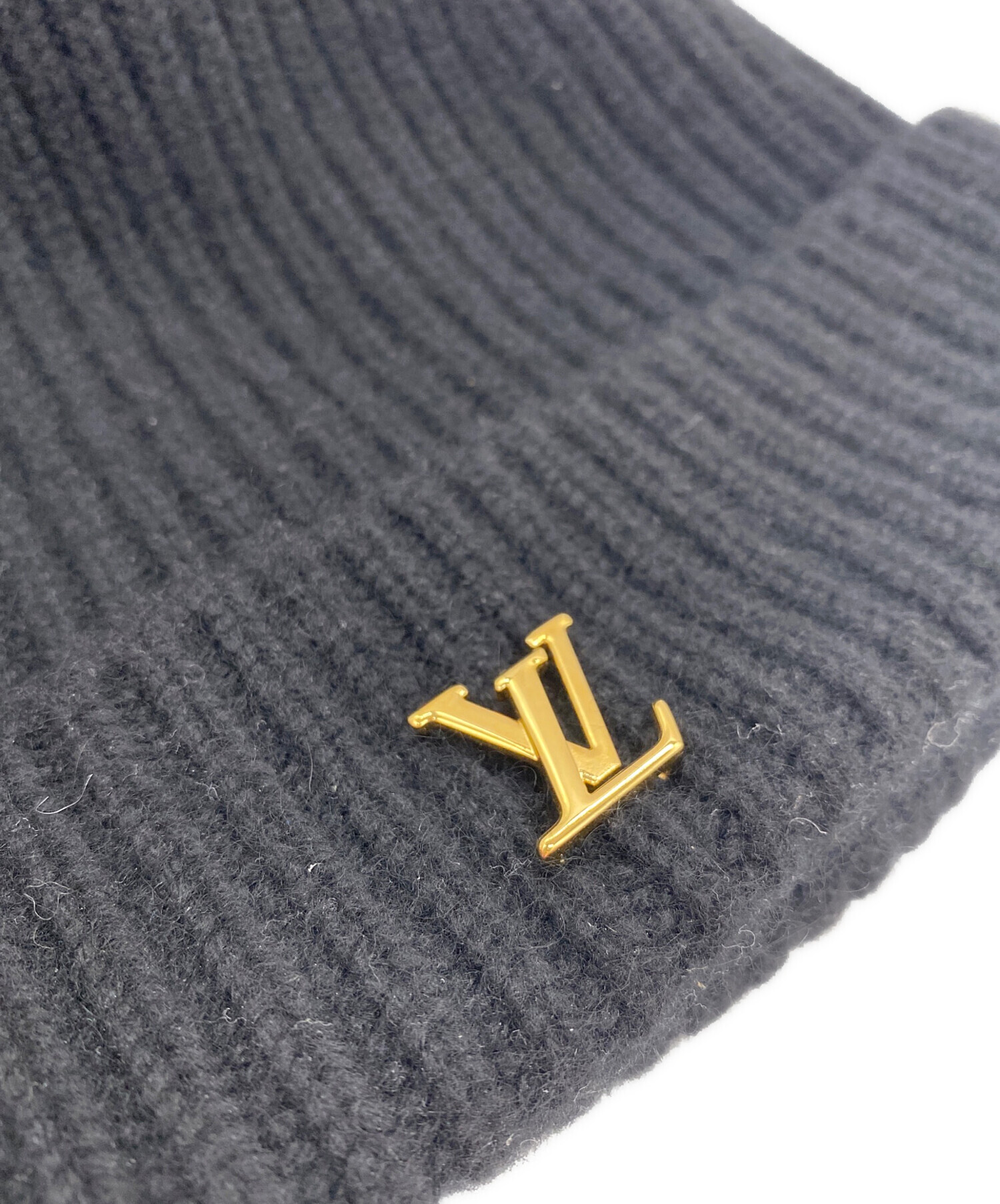 中古・古着通販】LOUIS VUITTON (ルイ ヴィトン) ニット帽 ブラック