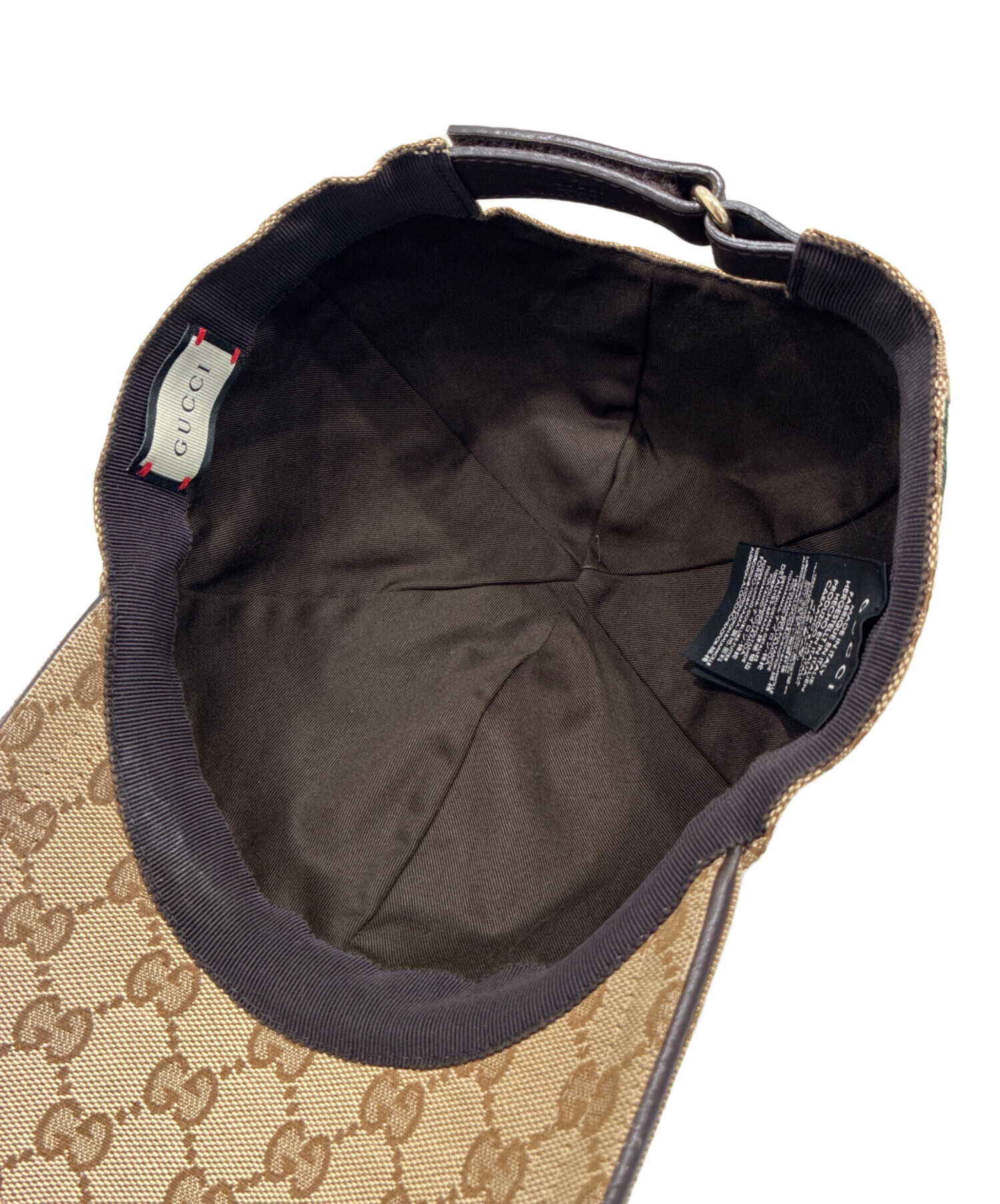 中古・古着通販】GUCCI (グッチ) GGキャップ ベージュ サイズ:XL