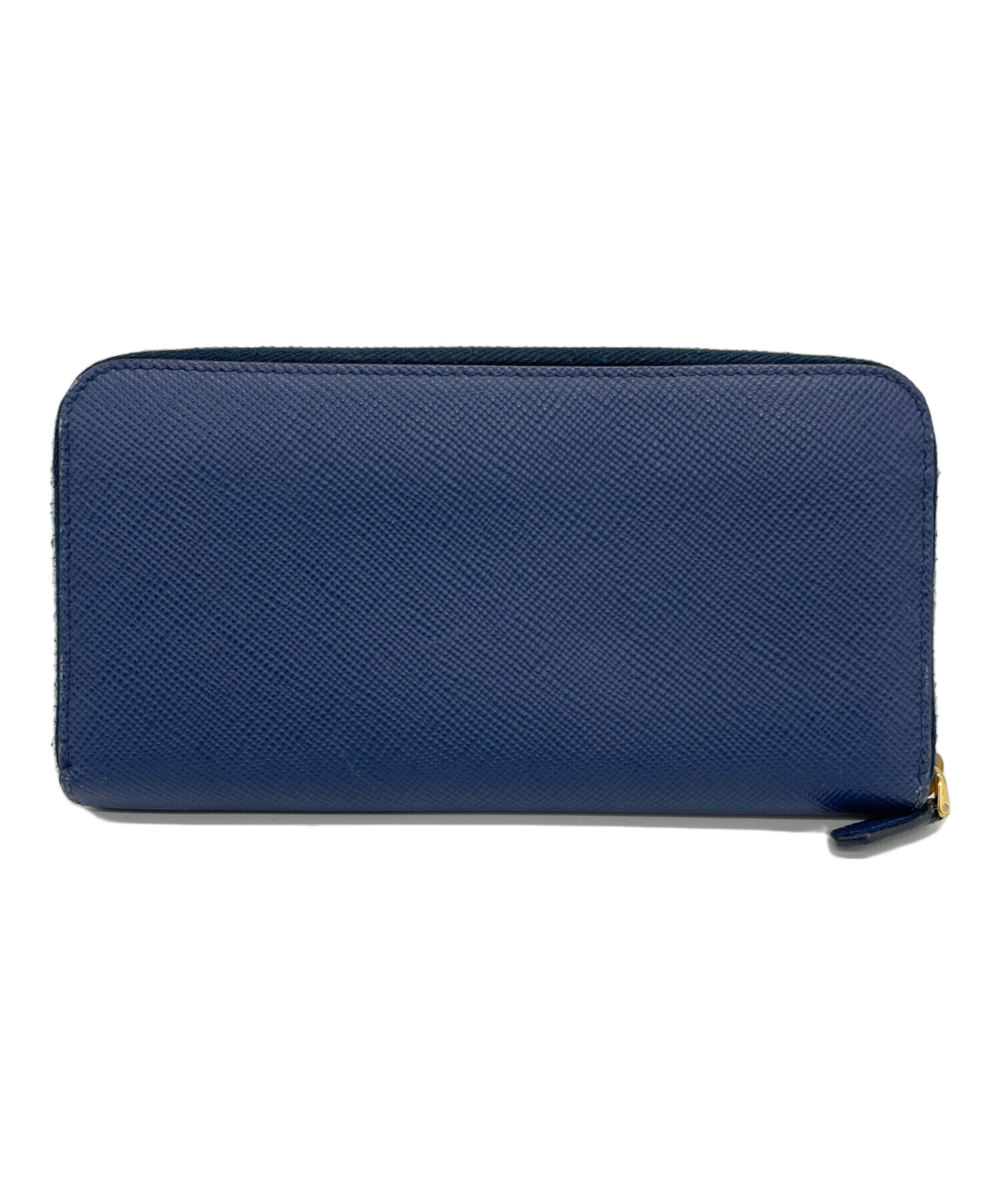 中古・古着通販】PRADA (プラダ) 長財布 サフィアーノ ブルー