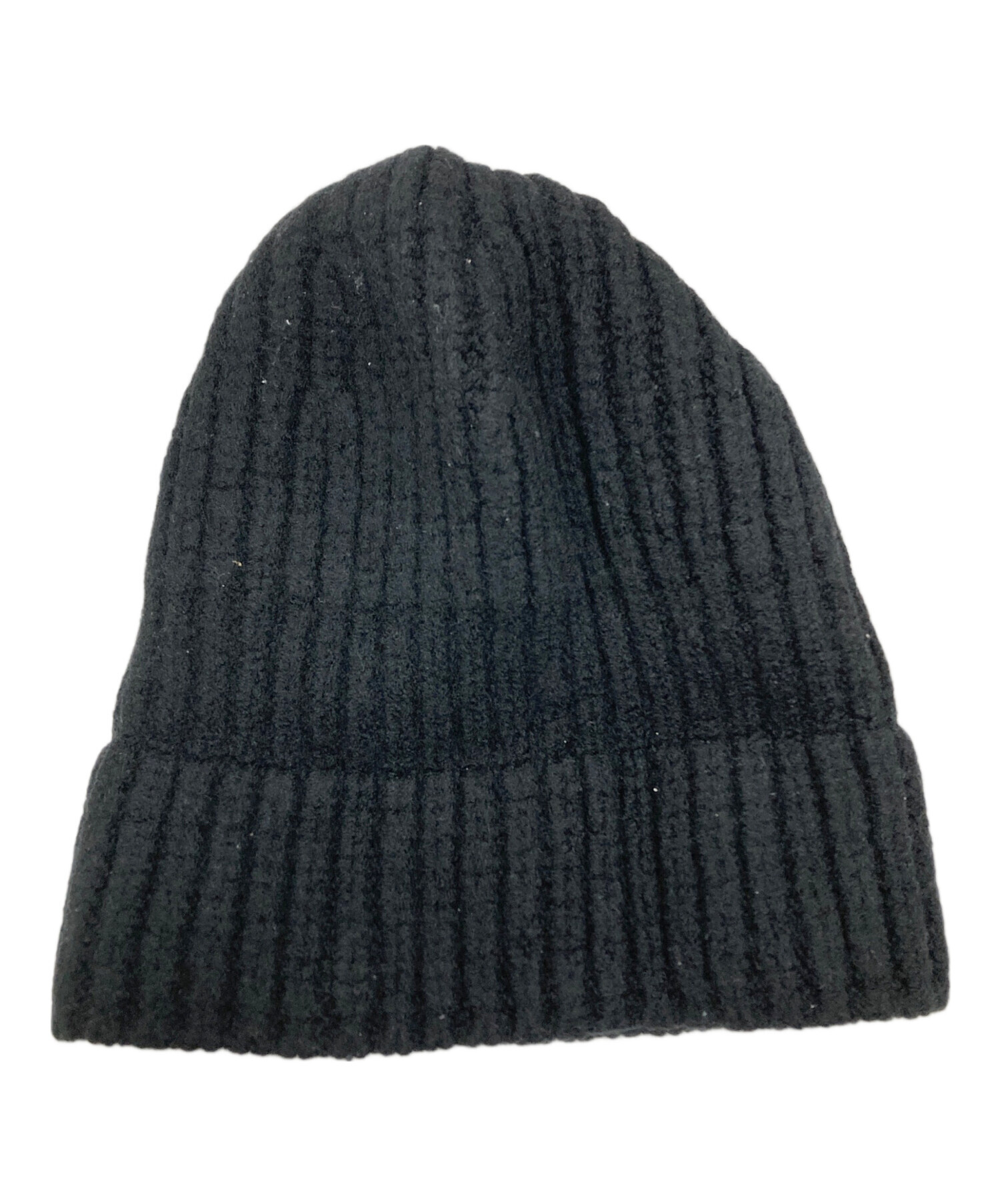 中古・古着通販】MONCLER (モンクレール) ニット帽 ブラック サイズ