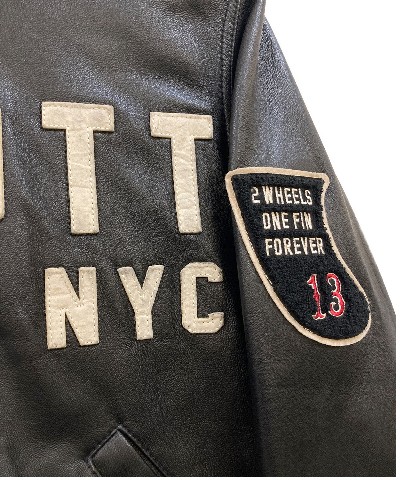 中古・古着通販】Schott (ショット) ラムレザー ワッペン スタジャン