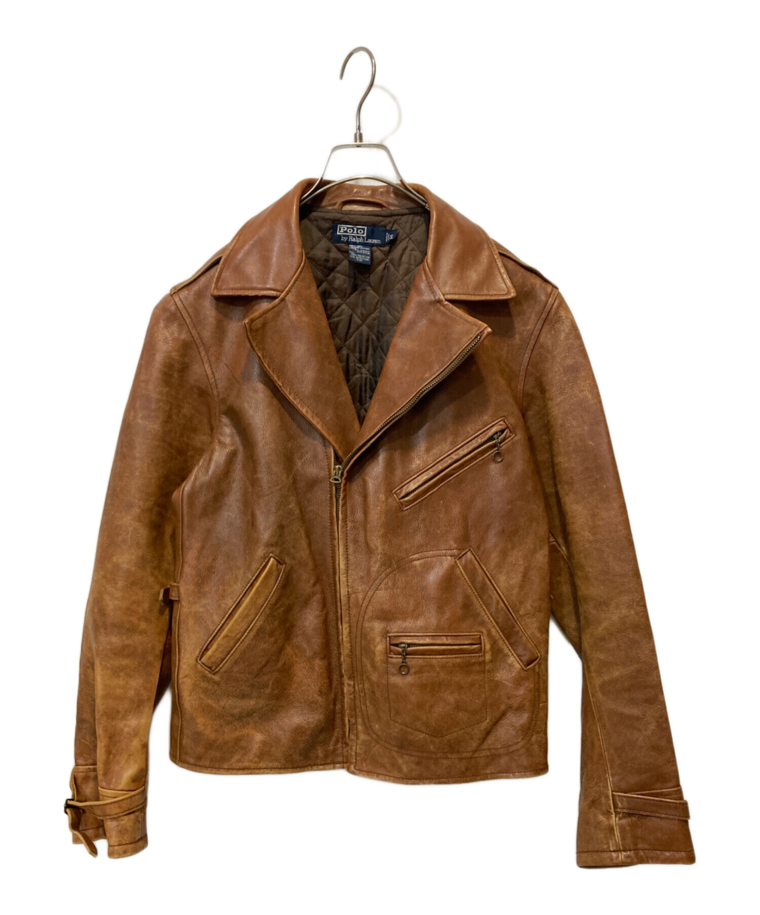 Polo by Ralph Lauren ブラウン レザージャケット Mサイズ Polo Ralph