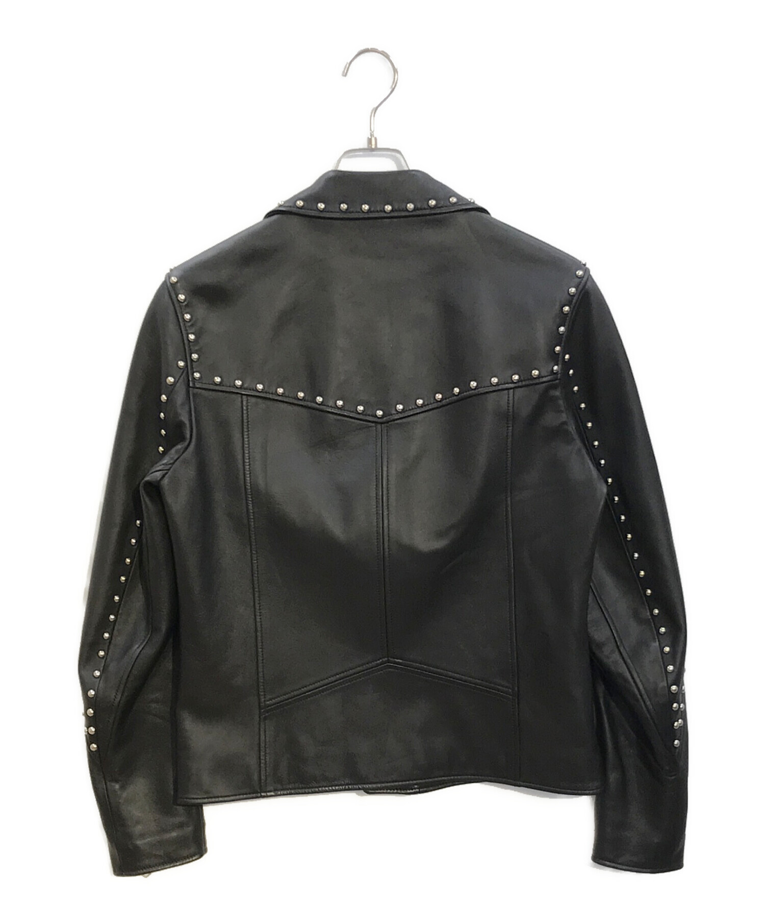 中古・古着通販】PAUL SMITH (ポールスミス) ラムレザースタッズダブル