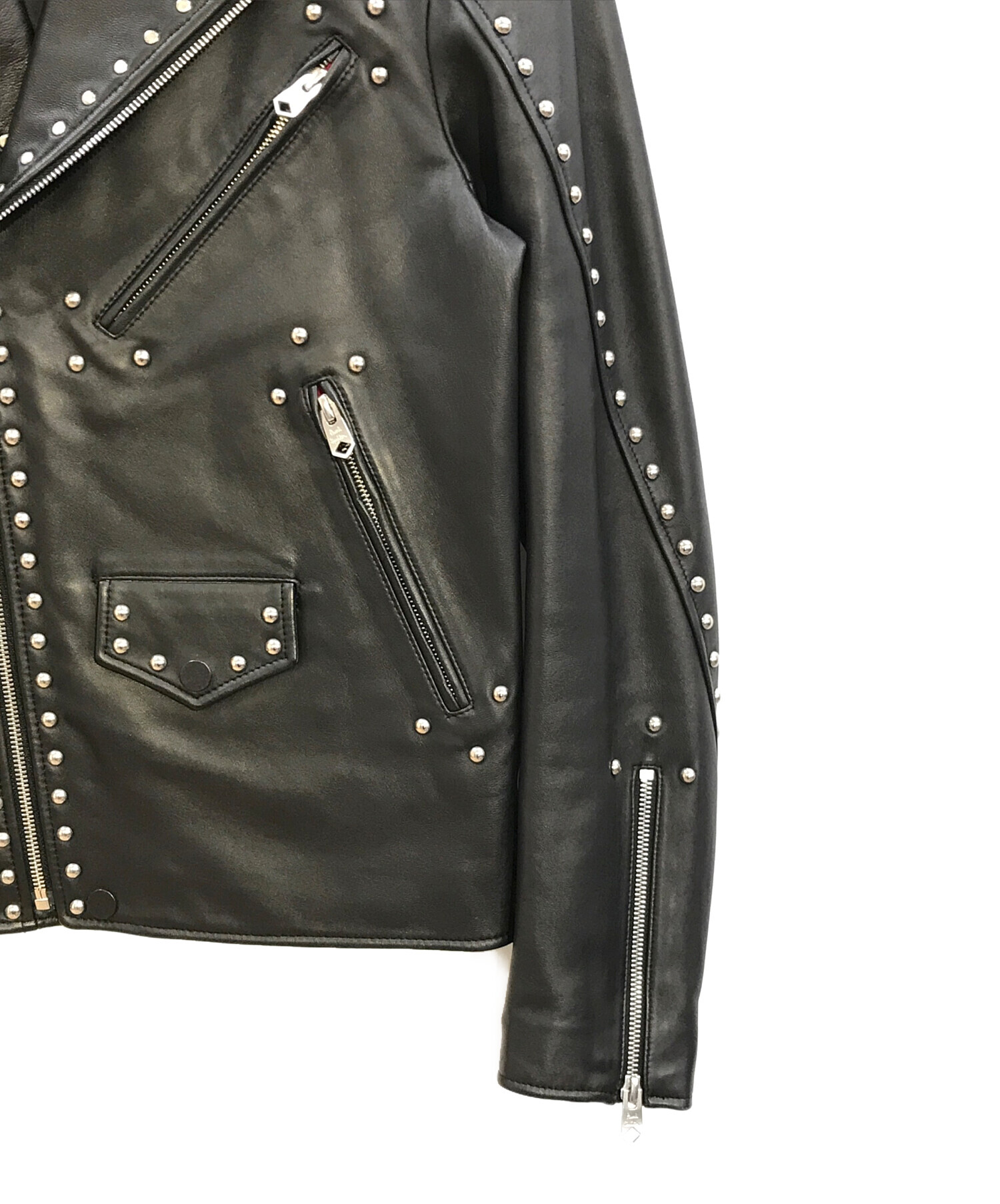 ☆ポールスミス☆paul smith☆レザーライダース☆ラムレザー☆ダブル