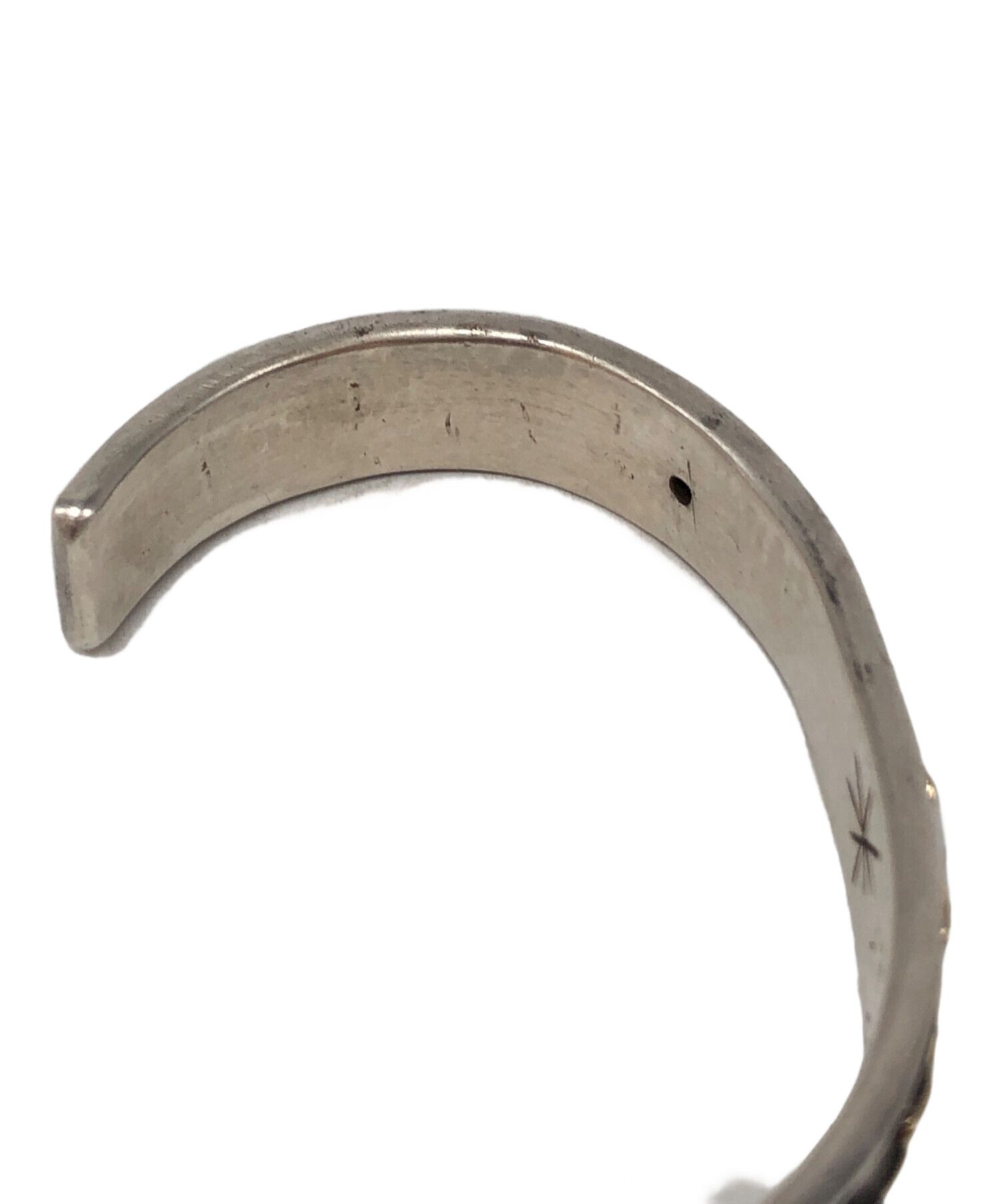 中古・古着通販】BIG HAND (ビッグハンド) K18 エメラルド付きシルバー