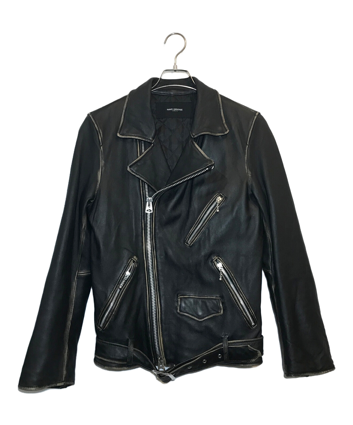 レザージャケット ◎ナノユニバース レザーライダースジャケット