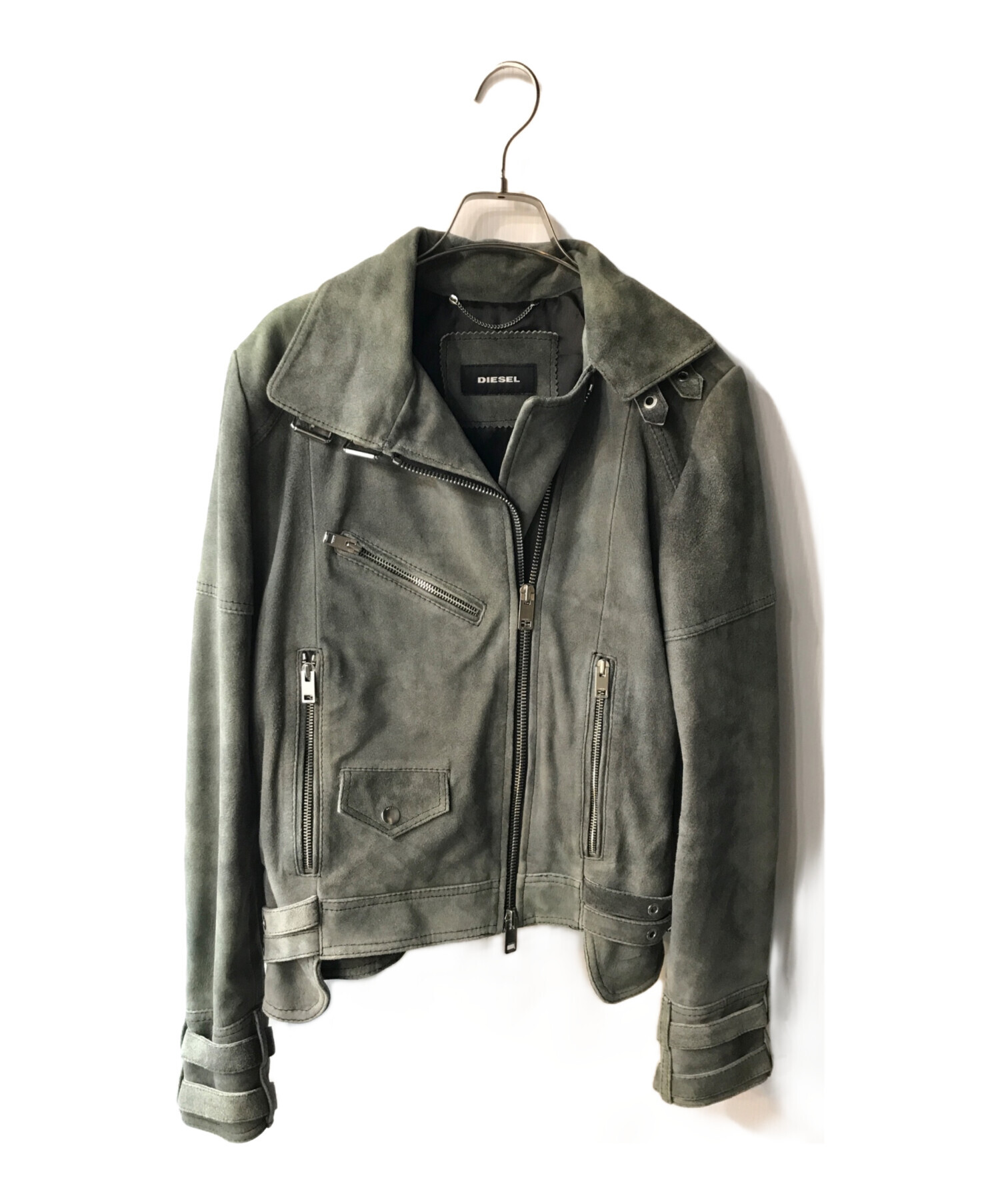 中古・古着通販】DIESEL (ディーゼル) ダブルライダースジャケット