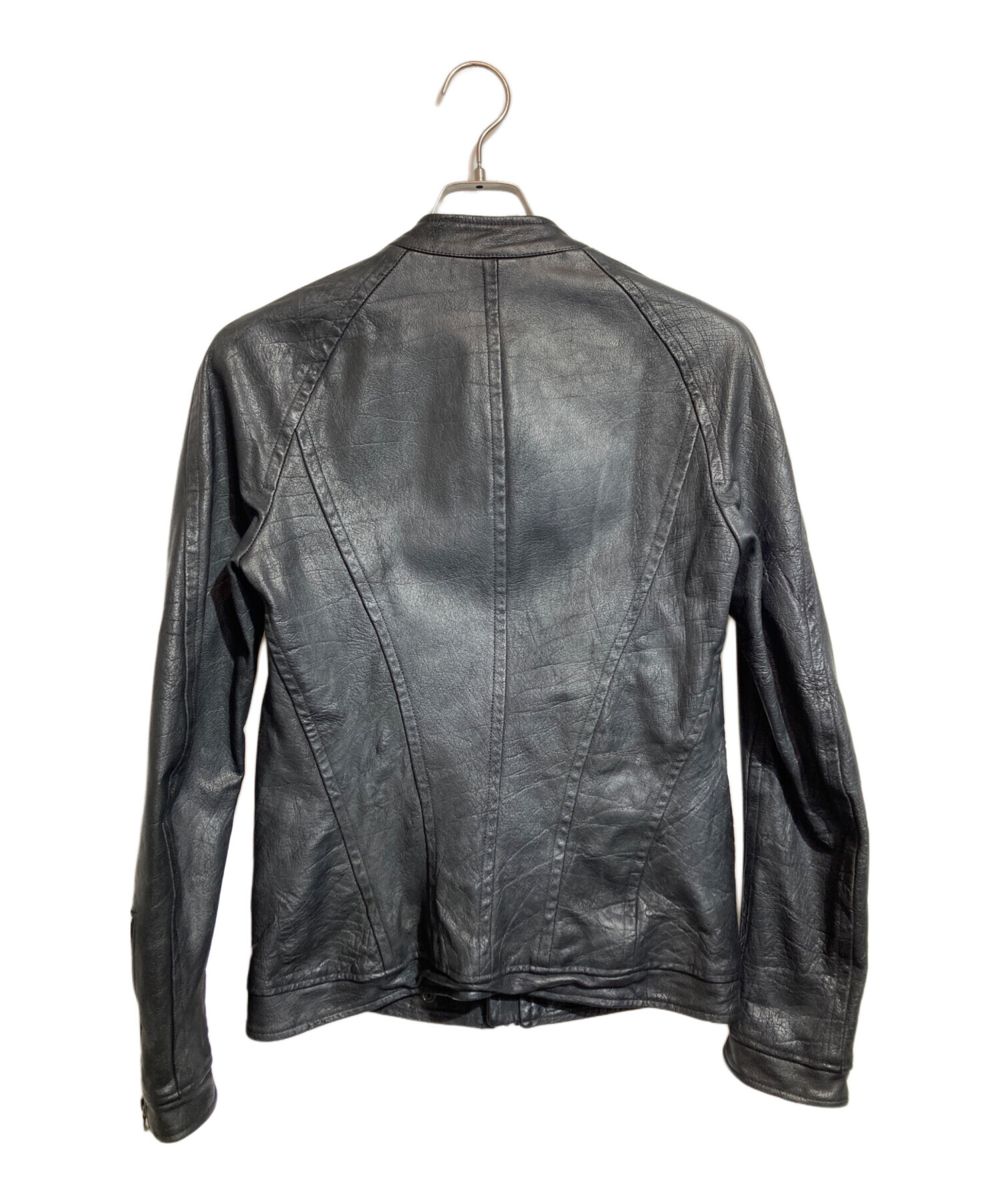 中古・古着通販】JULIUS (ユリウス) レザージャケット ブラック サイズ