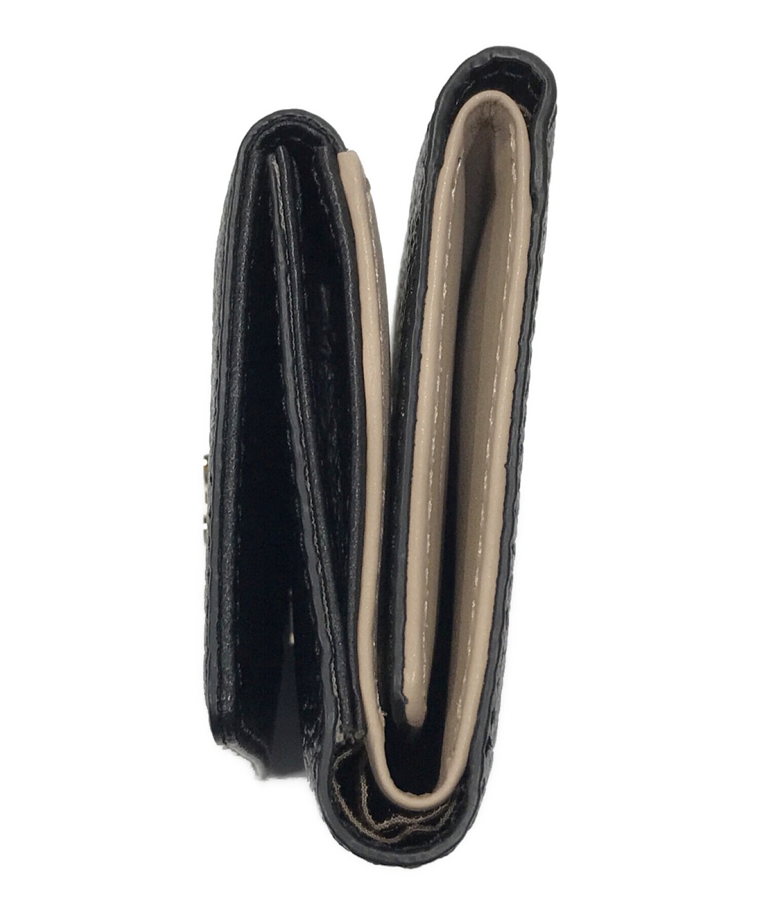 中古・古着通販】russet (ラシット) モノグラムプレート3つ折り財布