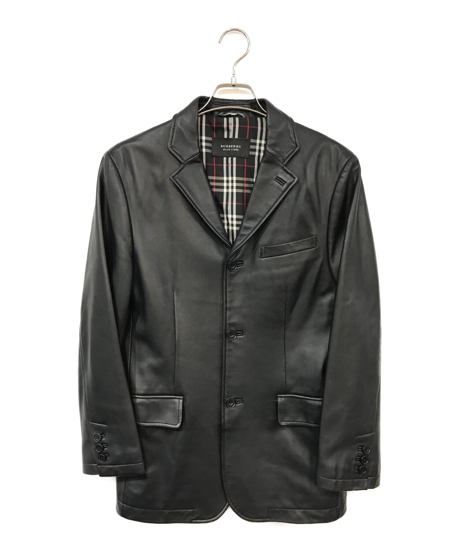 BURBERRY BLACK LABEL ブラウンレザージャケット
