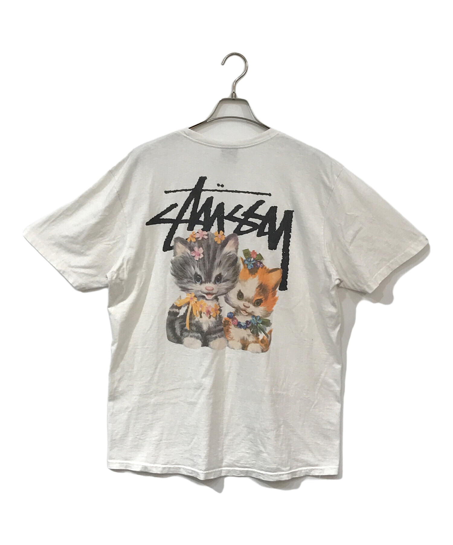 中古・古着通販】stussy (ステューシー) KITTENS TEE ホワイト サイズ