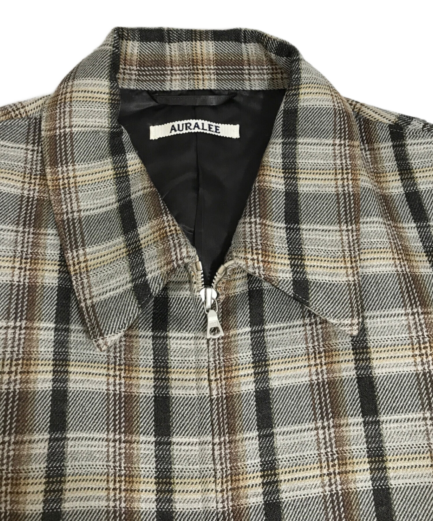 中古・古着通販】AURALEE (オーラリー) チェックジップジャケット