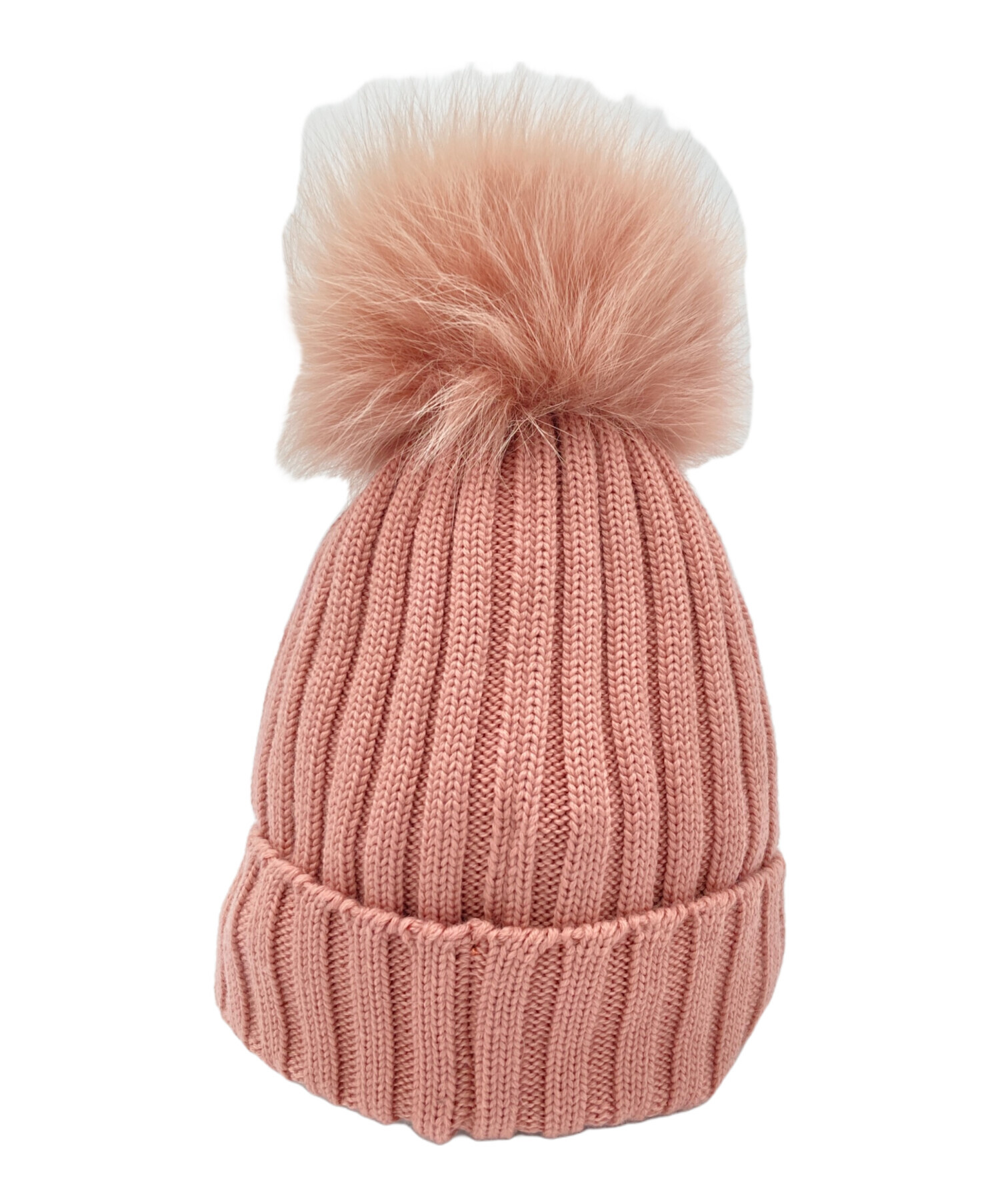 中古・古着通販】MONCLER (モンクレール) ぽんぽんニット帽 ピンク