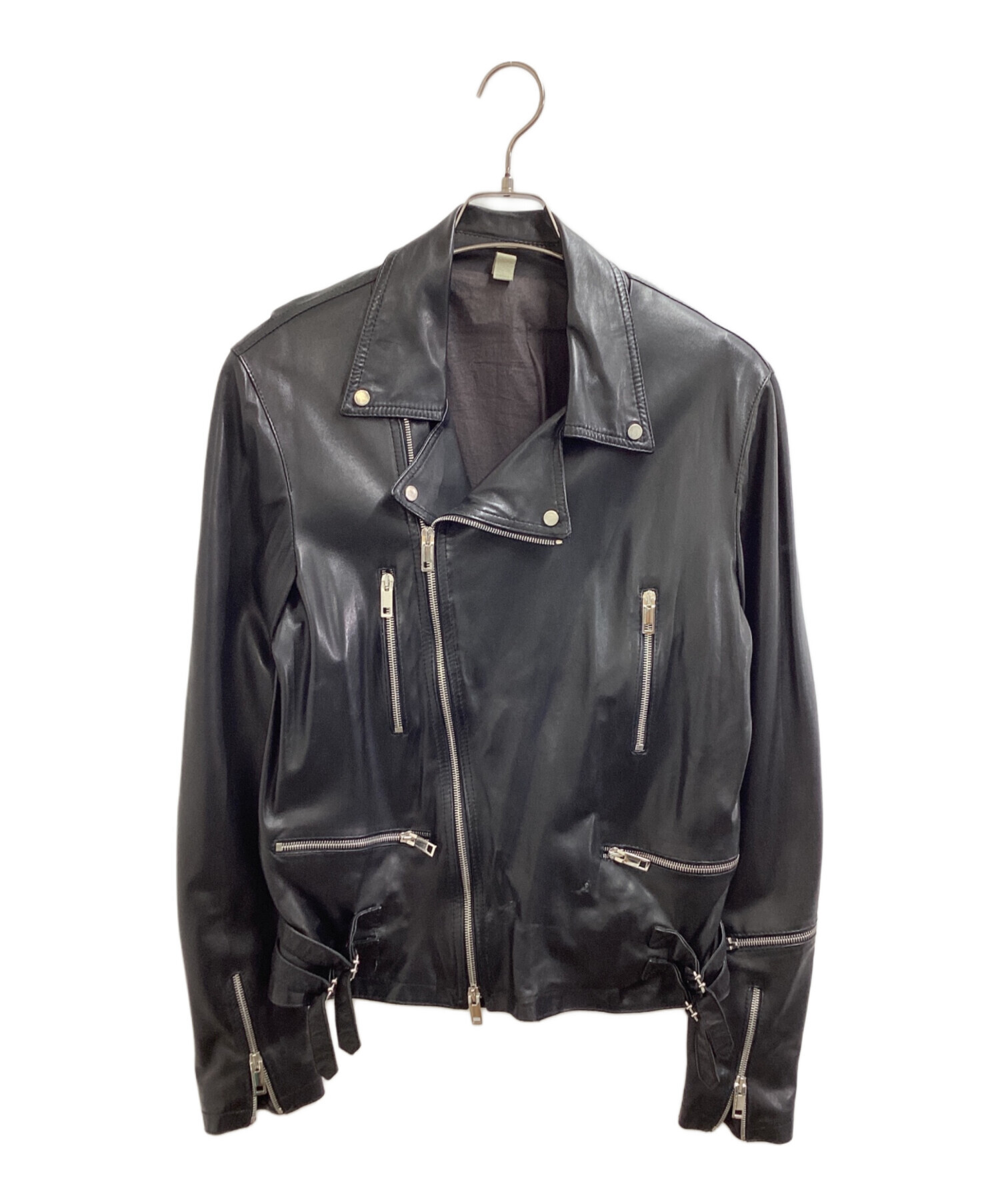 中古・古着通販】TAGLIATORE レザーライダースジャケット / Leather