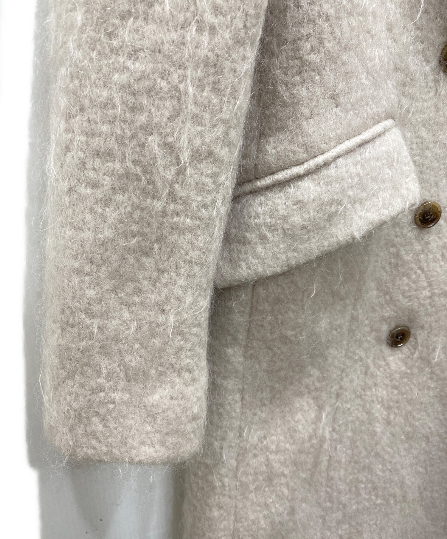 中古・古着通販】FRAY ID (フレイ アイディー) ダブルブレストシャギー