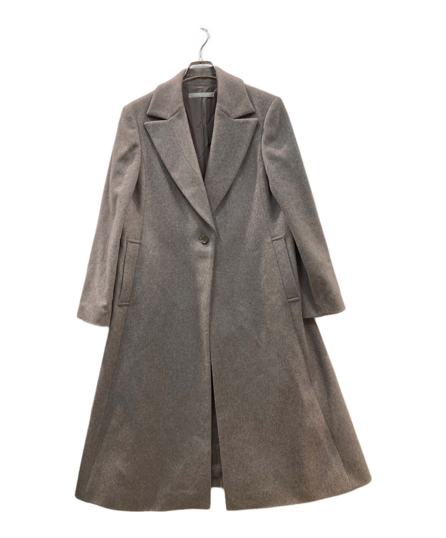 極美品！theory luxe　ウールロングチェスターコート　サイズ38　グレー 極美品！theory luxe ウールロングチェスターコート サイズ38 グレー