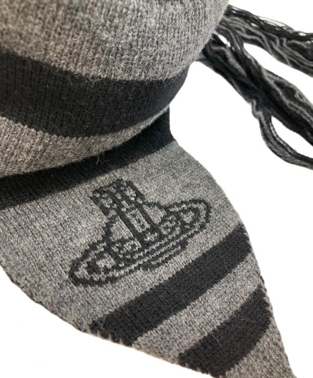 公式 ヴィヴィアン ニット帽 未使用 グレー タグ付き 中古・古着通販