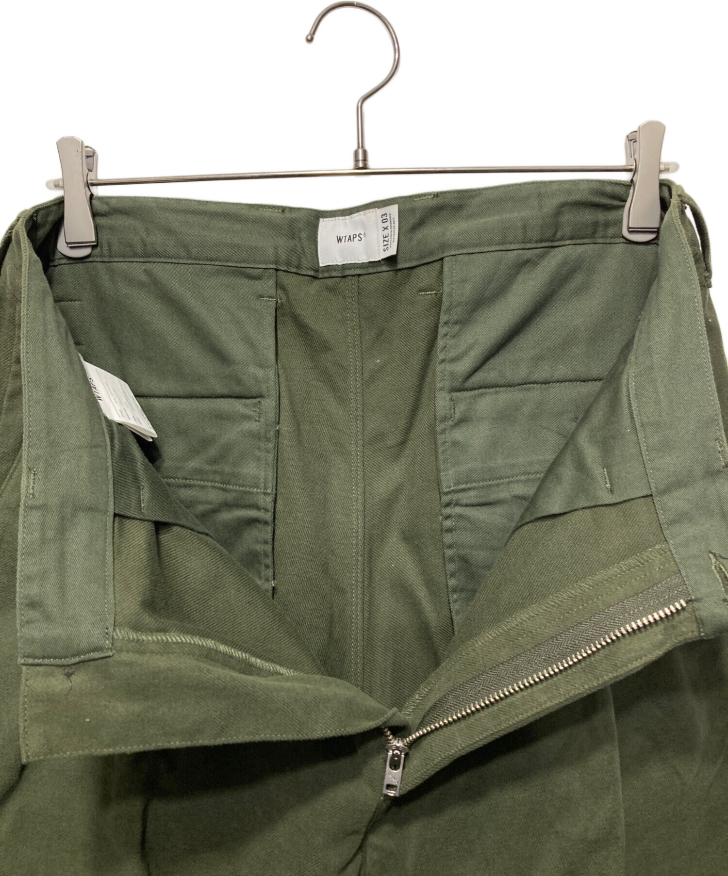 中古・古着通販】WTAPS (ダブルタップス) TUCK TROUSERS COTTON