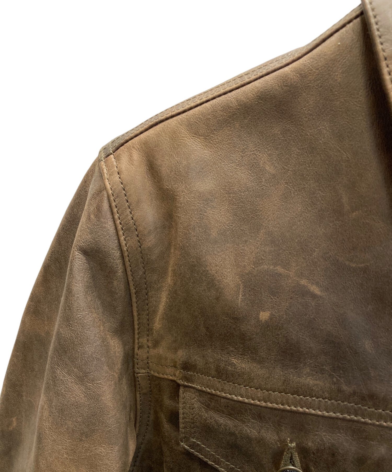 中古・古着通販】GAP (ギャップ) 00's レザートラッカージャケット