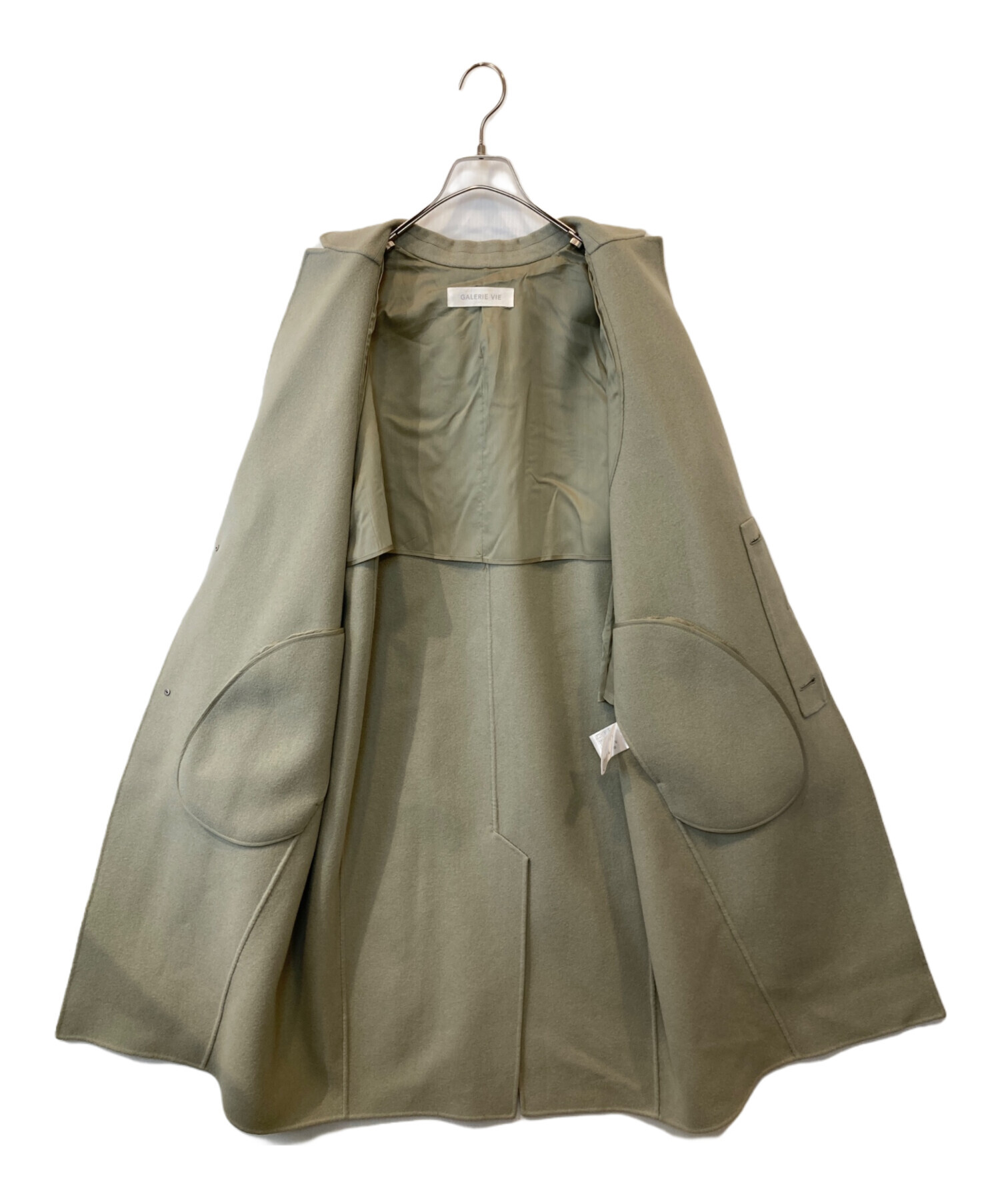 GALERIE VIE ライトメルトンチェスターコート ライトグリーン Mサイズ