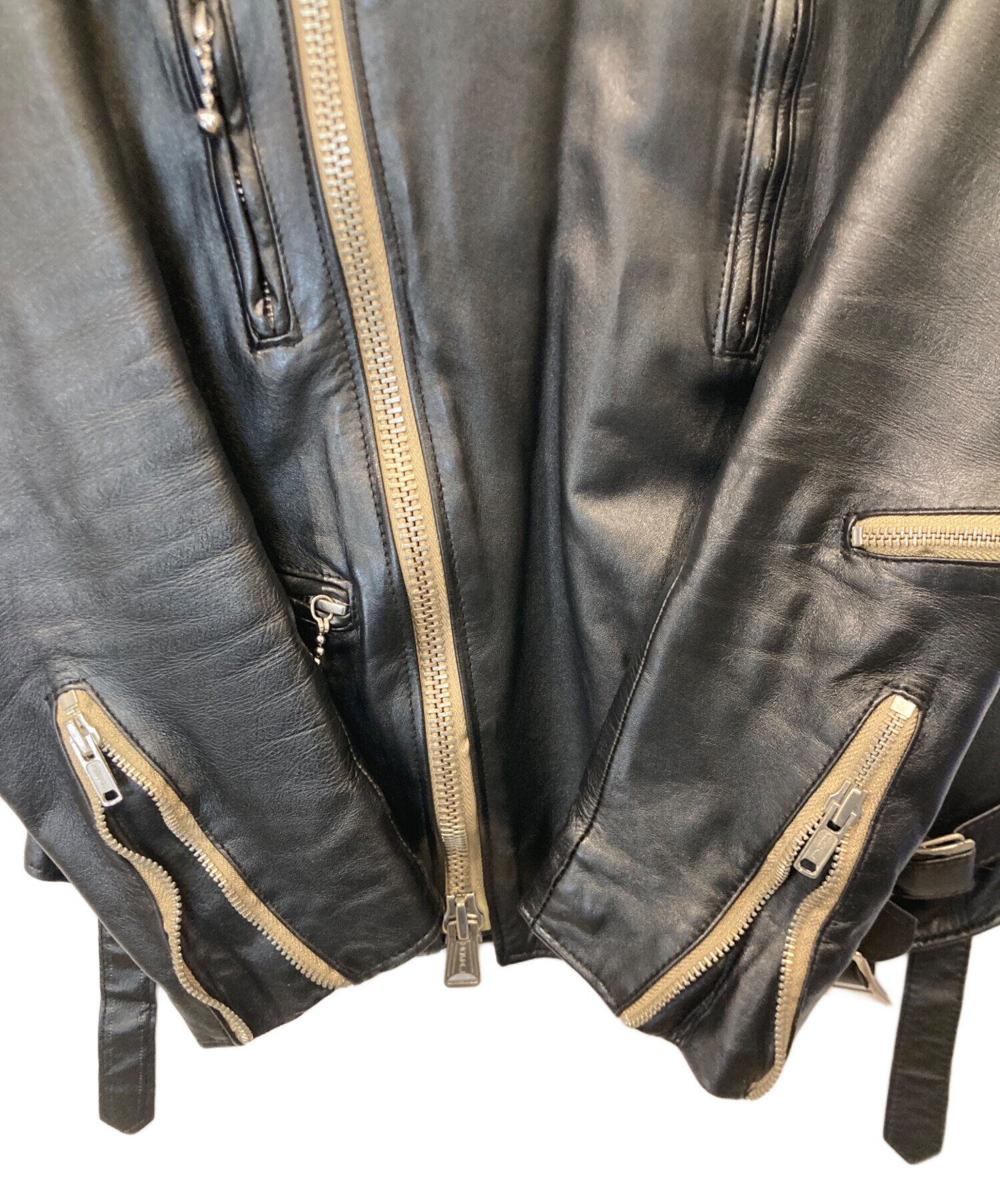 中古・古着通販】pure gold (ピュアゴールド) ダブルライダース