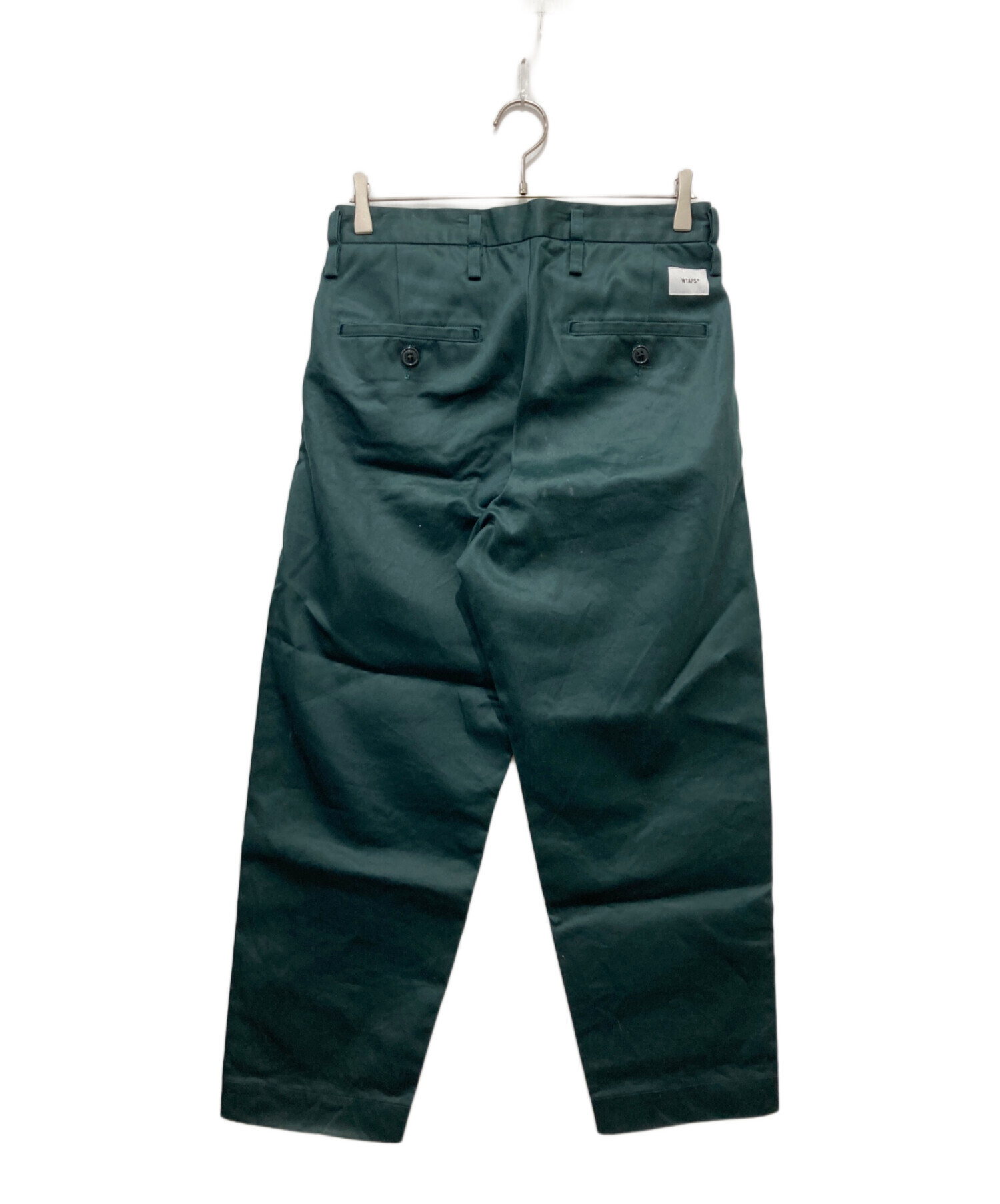 中古・古着通販】WTAPS (ダブルタップス) TUCK TROUSERS COTTON TWILL