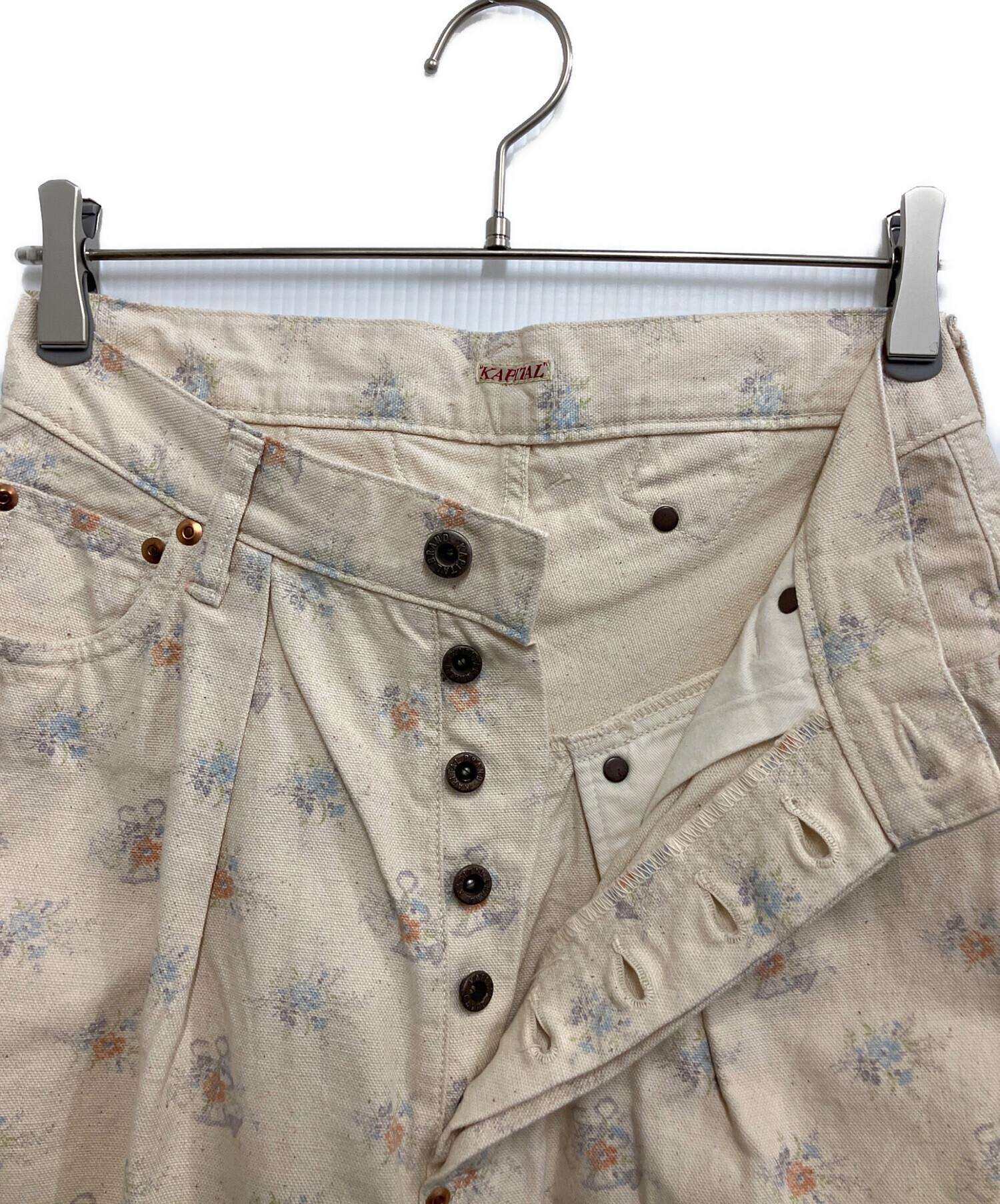 中古・古着通販】KAPITAL (キャピタル) フワラープリントデニムパンツ