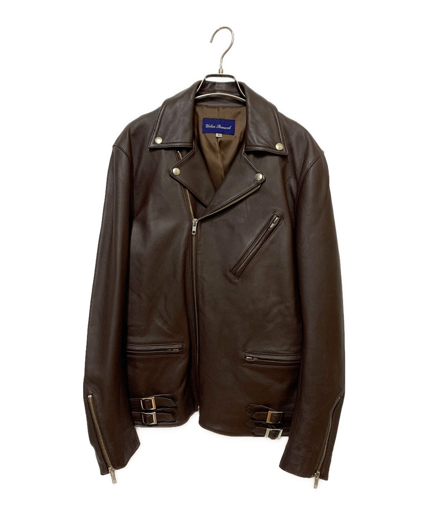 URBAN RESEARCH ITEMS レザージャケット Mサイズ 黒 セール】F.L.