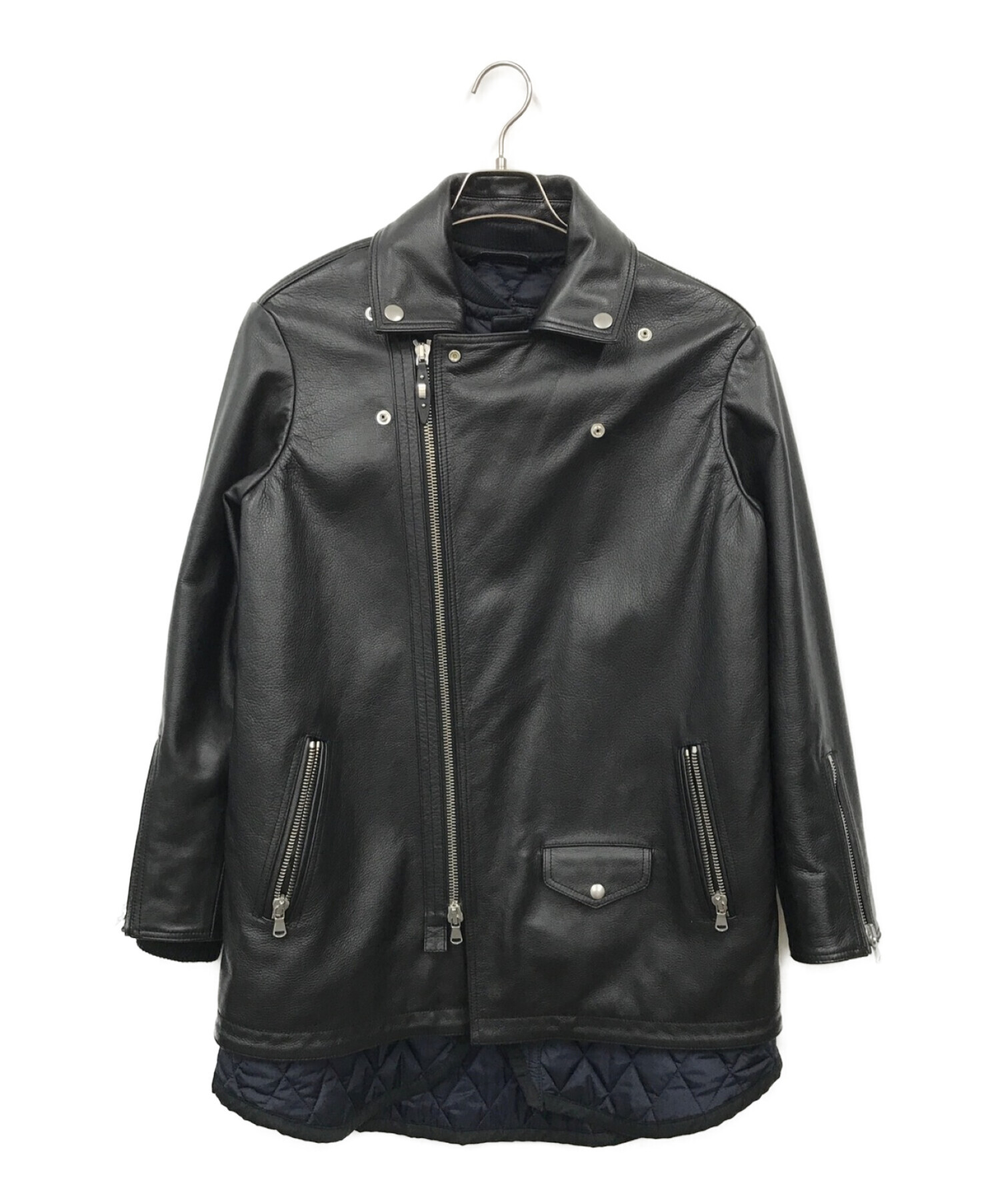 DIESEL BLACK GOLD ライダース ブランド古着】ダブルライダース