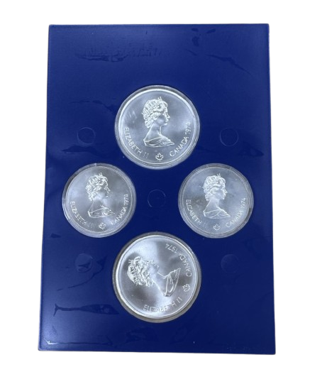 1976モントリオールオリンピック記念銀貨10ドルエリザベス2世肖像 1976