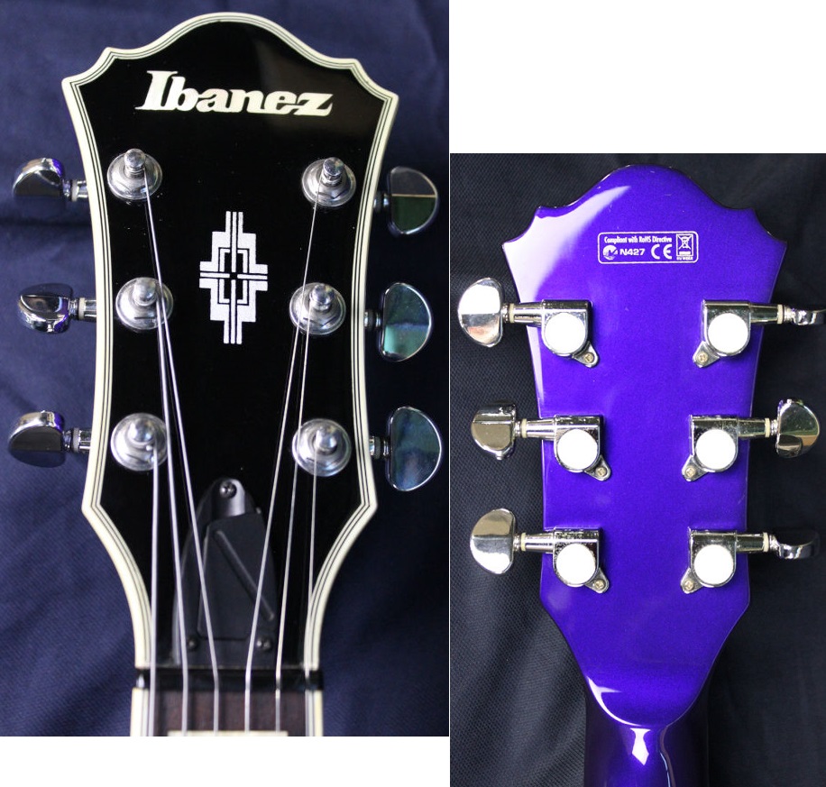 激レア banez ASR76T-PURPLE-12 セミアコ エレキギター 激レア banez