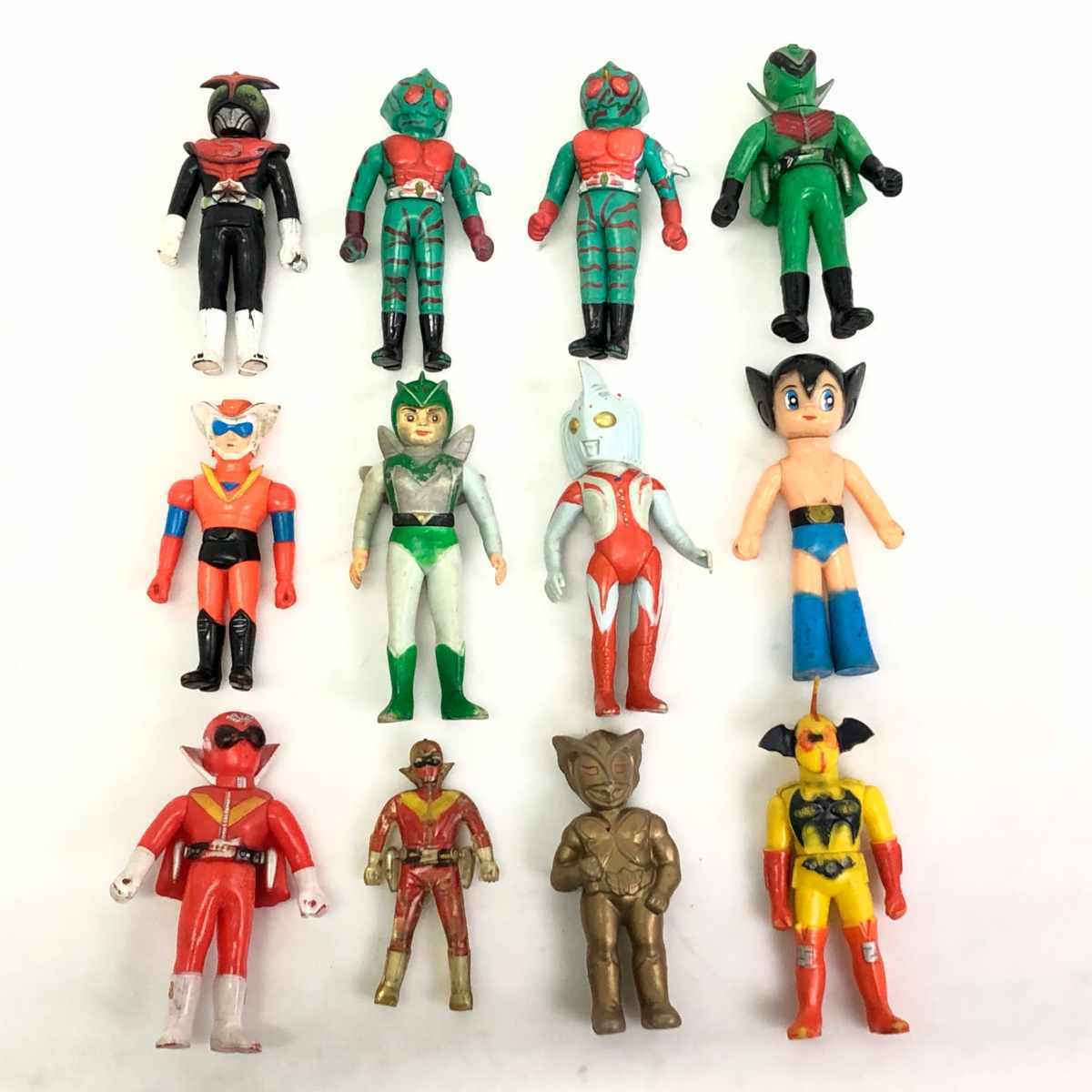 当時物 仮面ライダー ムカデラス ミニソフビ 旧バンダイ ポピー レトロ