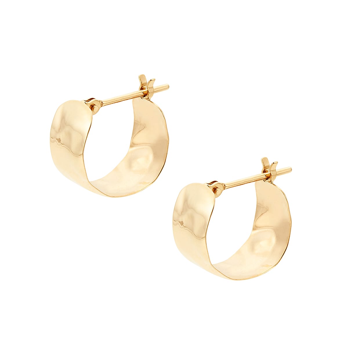 本日限定価格‼️K10 ツツミ ツイスト フープピアス