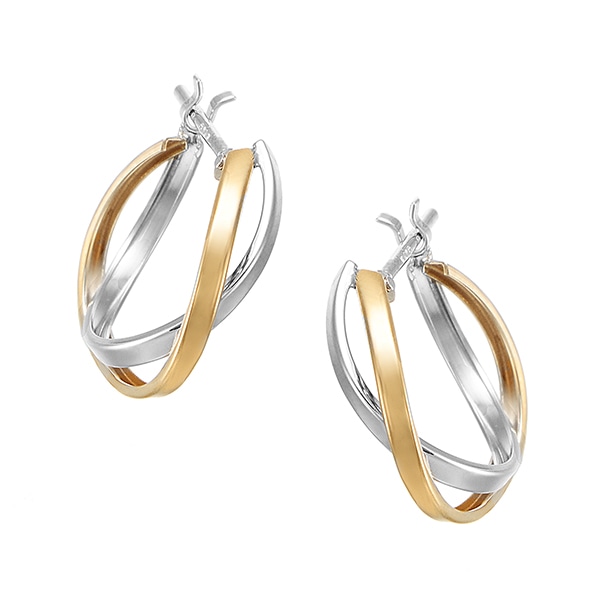 K10イエローゴールド/K10ホワイトゴールドピアス(RPE807-001)|TSUTSUMI