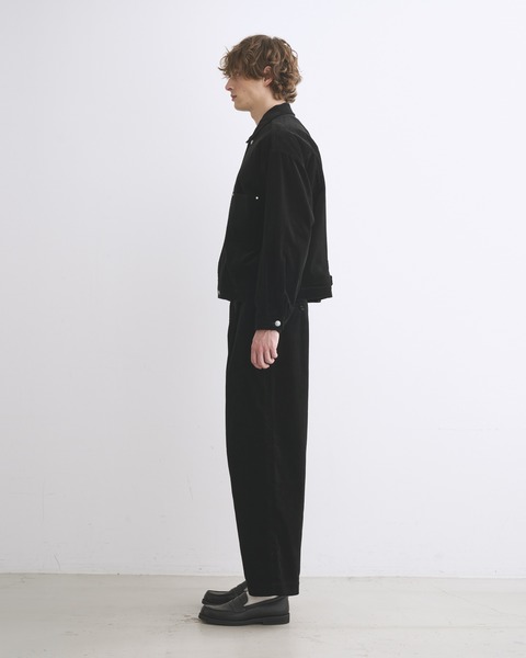 UNIONSLACKS 102 CORDUROY ユニオンスラック 102｜ブラック｜メンズ