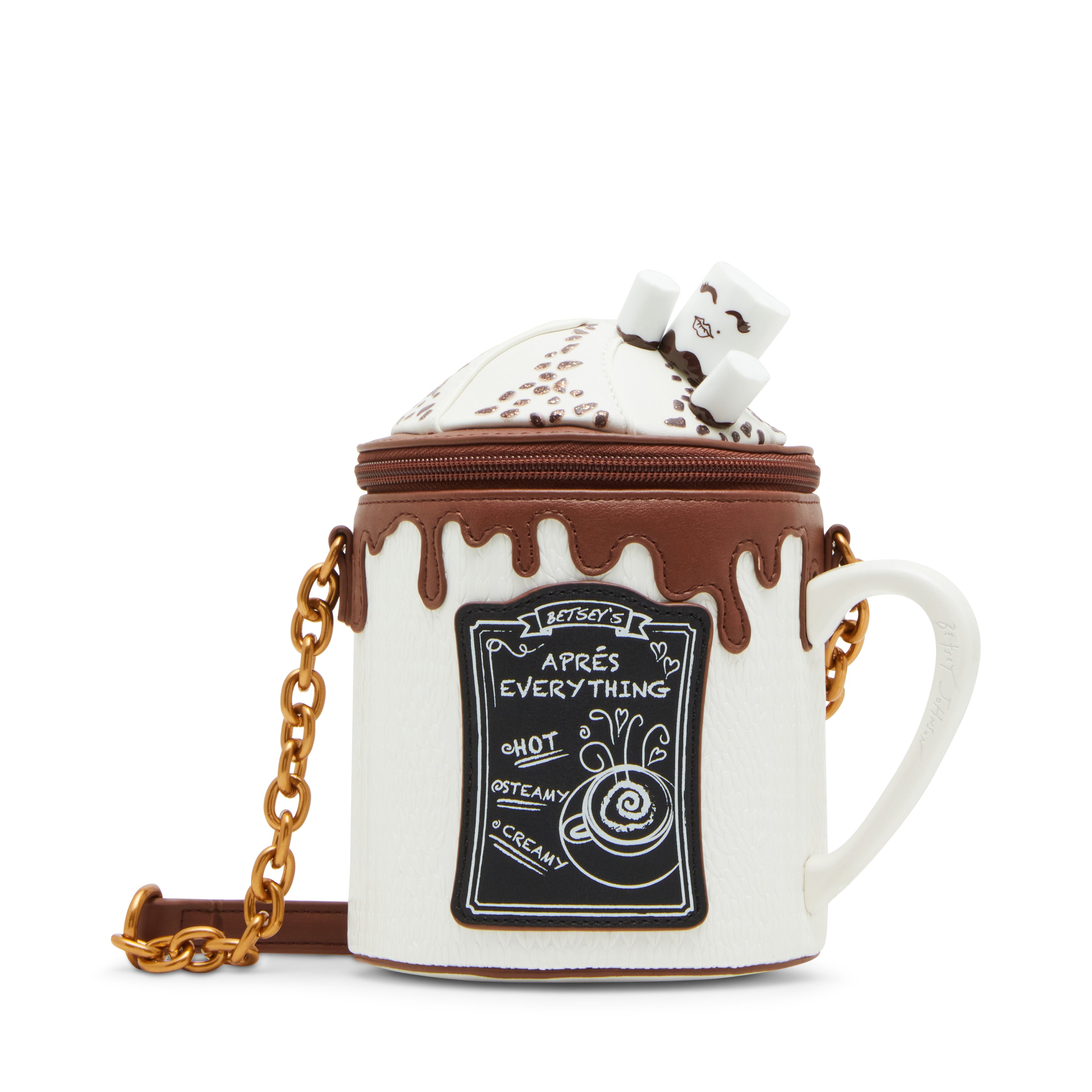 Betsey Johnson Kitsch Comin In Hot Cocoa Crossbody Bag – Twin Treats