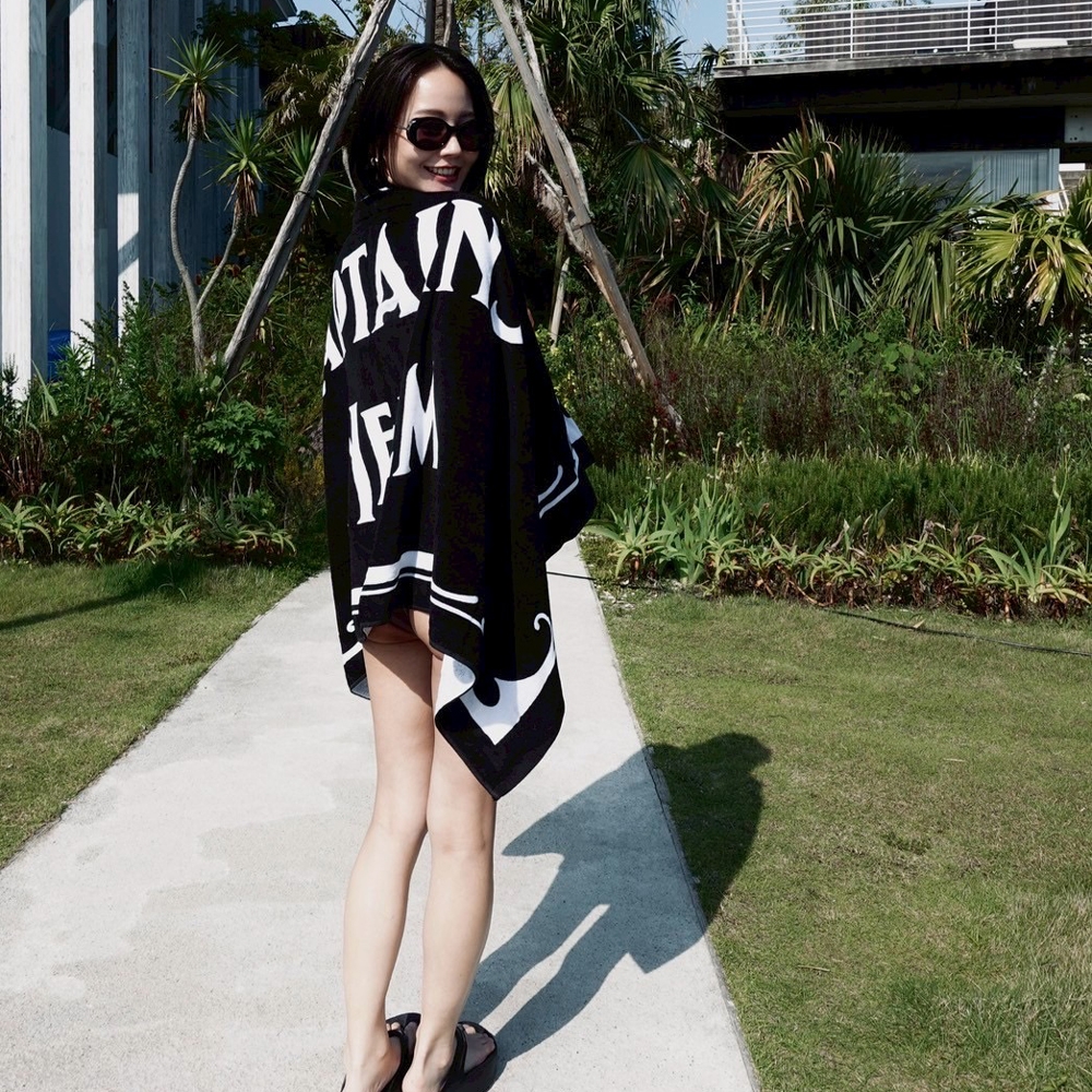 キャプテンズヘルム ロゴ ビーチ タオル -イマバリ メイド- | CAPTAINS