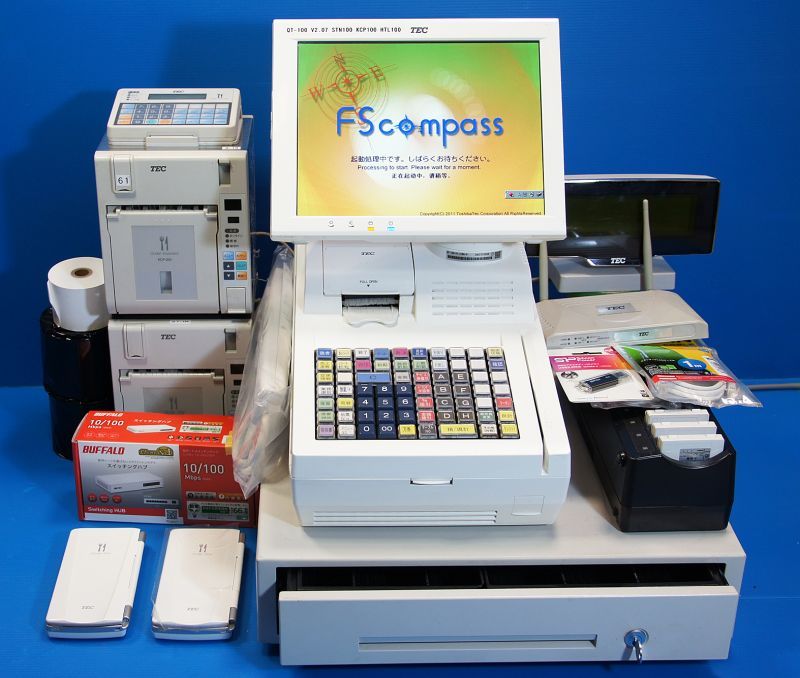 中古ポスレジ販売ドットコム】東芝テック 東芝TEC QT-100 飲食店用 HTL