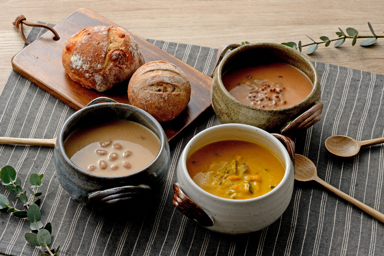 青森野菜の豆乳スープ 3個入 ギフトセット｜県産品（studio Happy