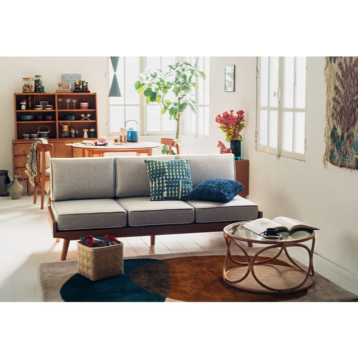 unico WEAVA(ウィーバ) ローテーブル Φ650