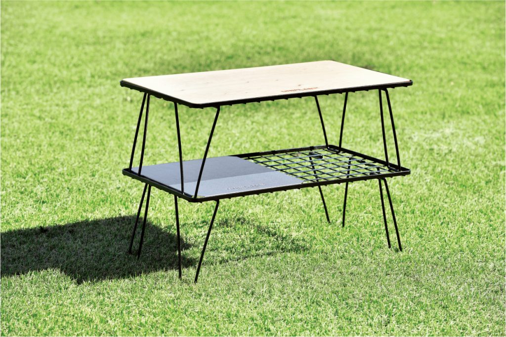 専用 ユニフレーム フィールドラック ブラック 4台 ステンレス天板