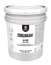 COOLMAX41™ Hi–Build White Elastomeric Finish Coat - Uniflex Roof