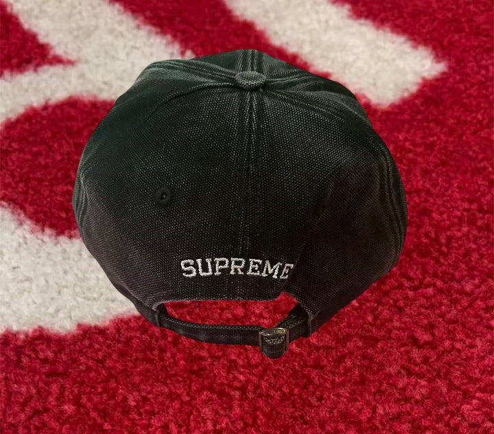 Supreme Pigment Coated S Logo 6-Panel Black FW25 – UniqueHype