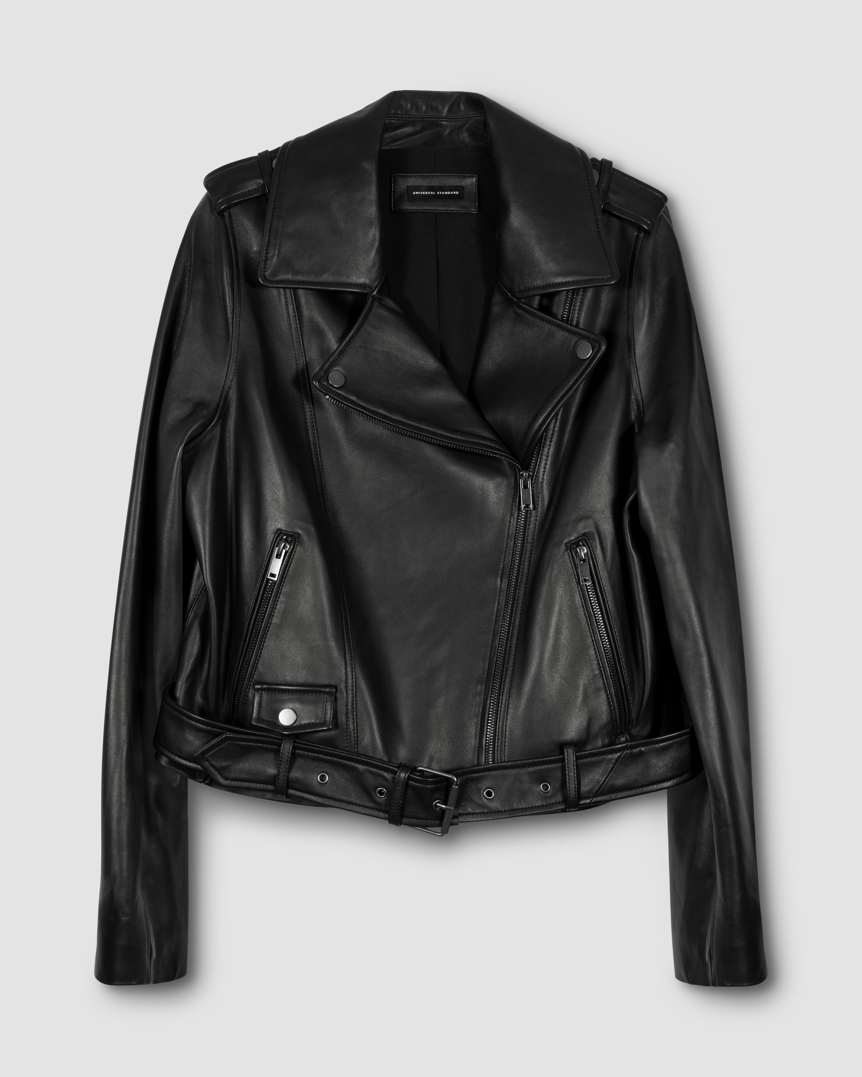 Leeron Leather Moto Jacket - Black – Universal Standard