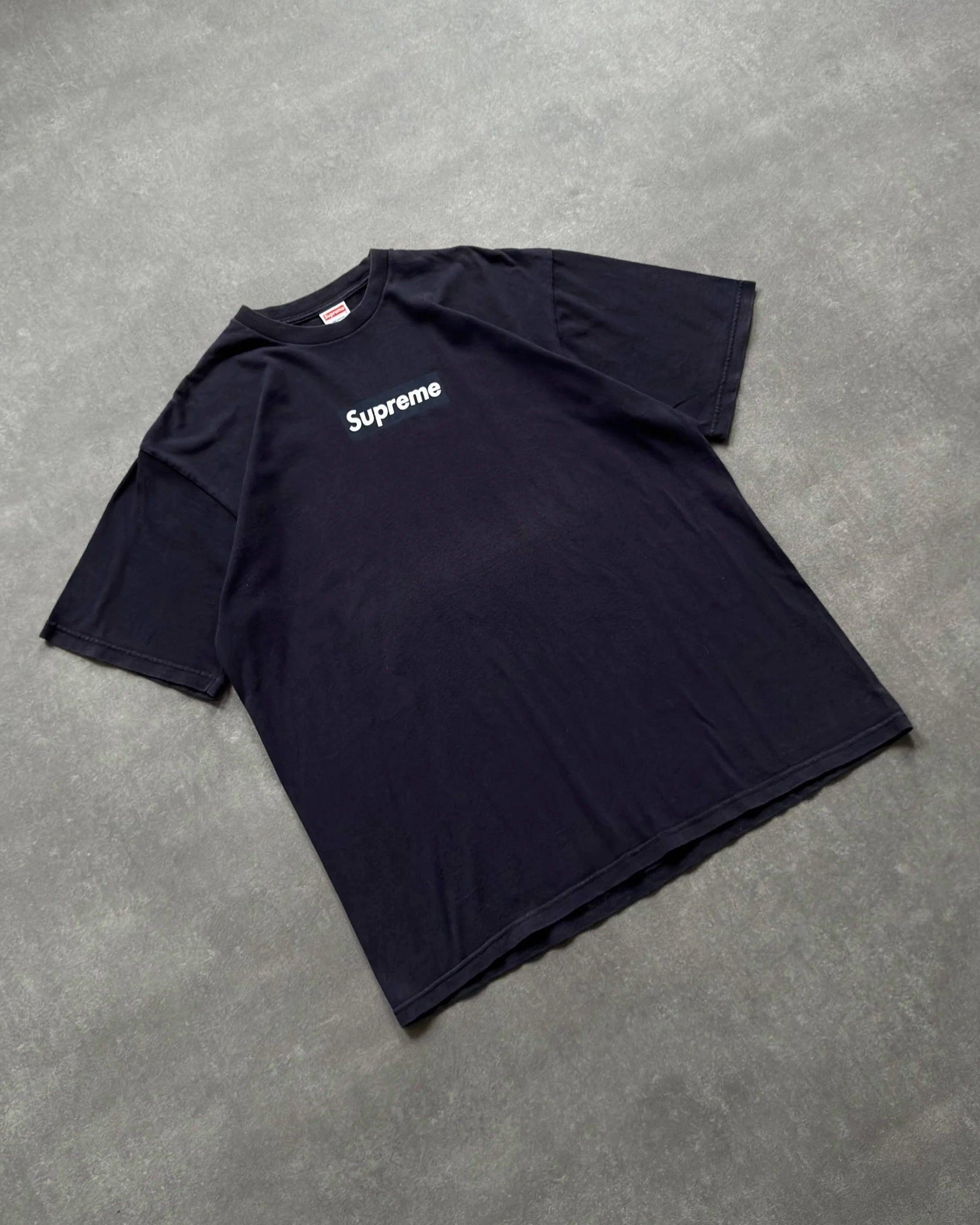 Vintage Supreme Box Logo Tee - Dark Navy | UNMARKET