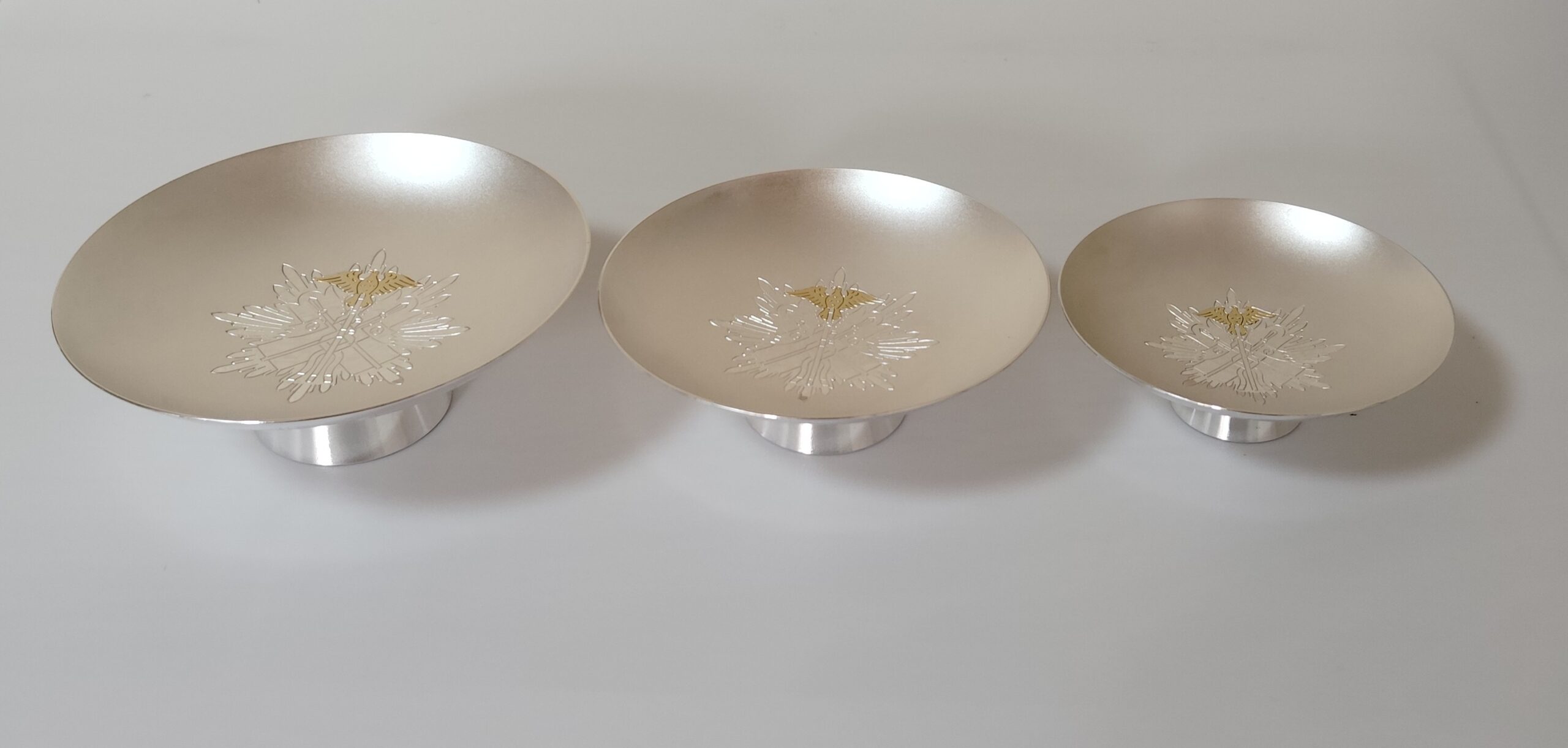 3点 純銀盃 純銀 銀盃 盃 シルバー 金属工芸 刻印 約208g 3点 純銀