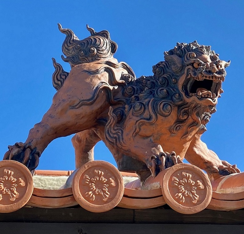 壁掛け シーサー 新垣光雄