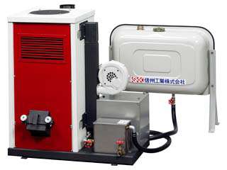 m.yochhan】信州工業廃油ストーブSG-30BX タンク・煙突付き 信州工業